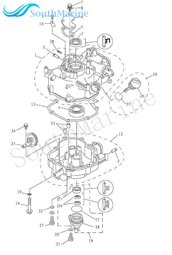 Boat Motor F4-04000009 Breather Cover Gasket for Parsun 4-Stroke F4 F5 Outboard Engine