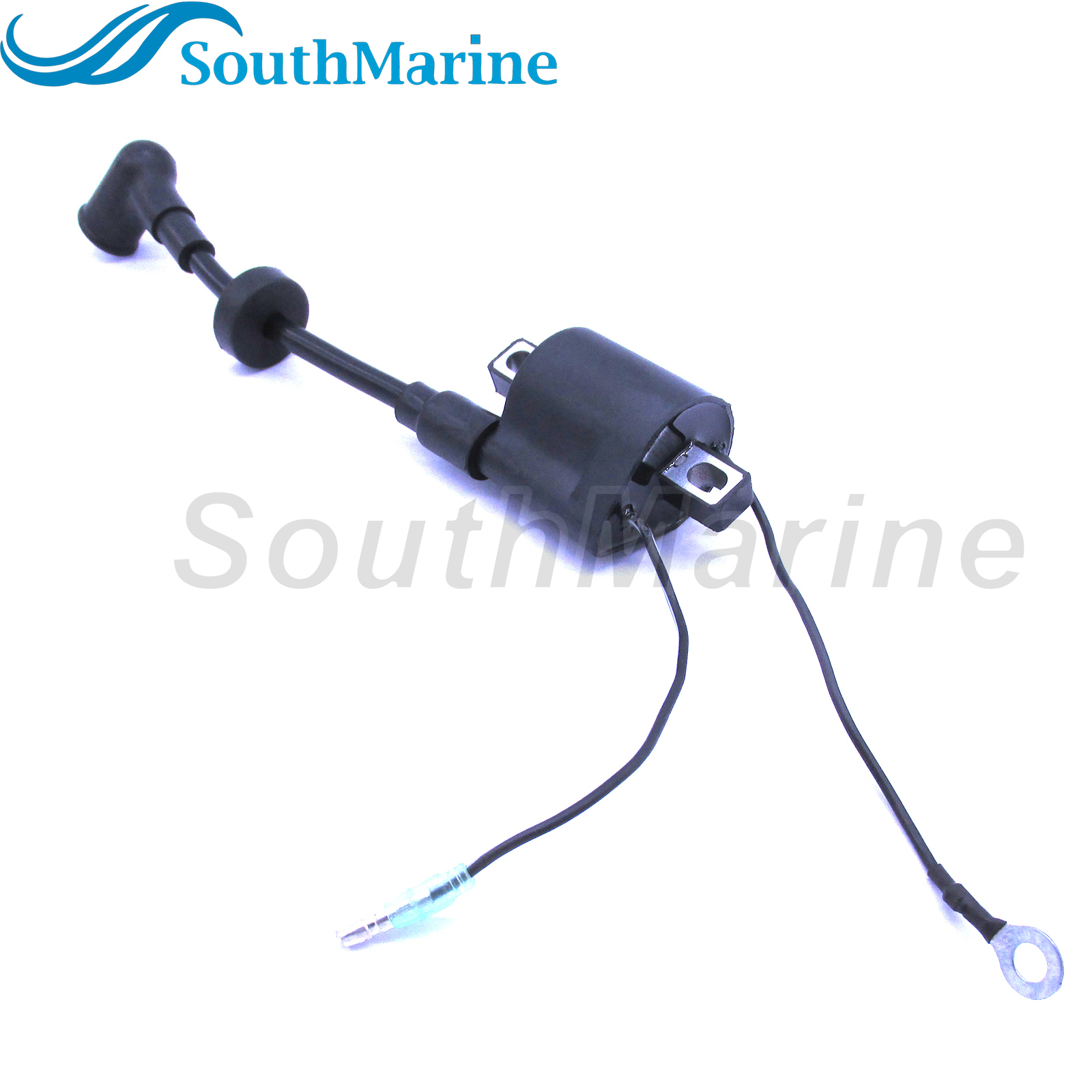 SouthMarine Boat Engine Ignition Coil Assy 6J8-85570-20 6J8-85570-21 6E0-85570-00 6E0-85570-01 for Yamaha 4HP 5HP 25HP 30HP 2-Stroke Outboard Motor