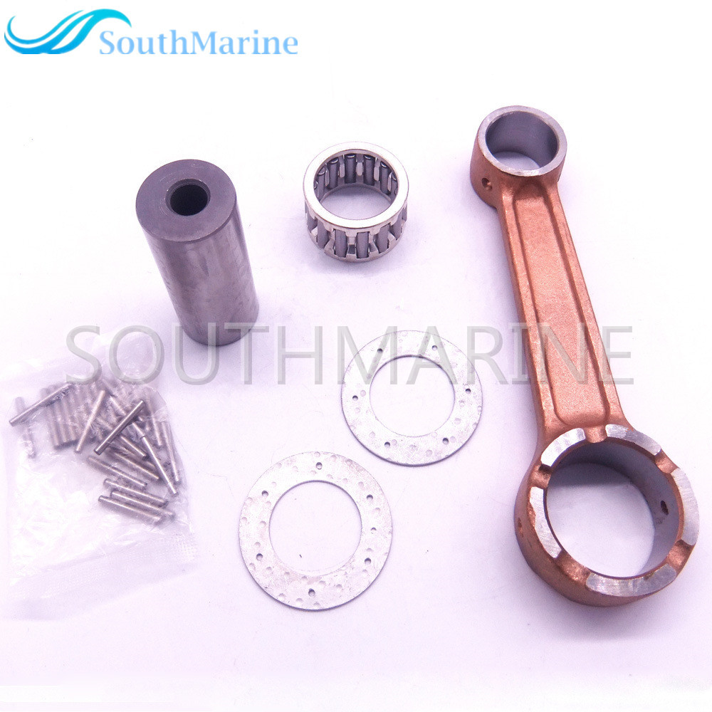SouthMarine Boat Engine 6F5-11650-00 6F5-11651-00 Connecting Rod Kit for Yamaha 40HP Outboard Motor