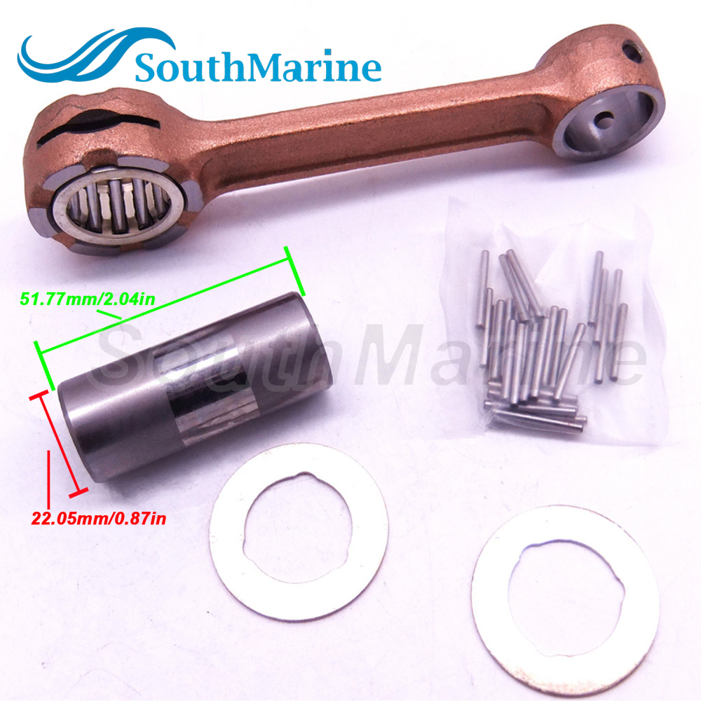 SouthMarine Boat Engine 6H4-11650-00 6H4-11651-00 Connecting Rod Kit for Yamaha 40HP 50HP Outboard Motor