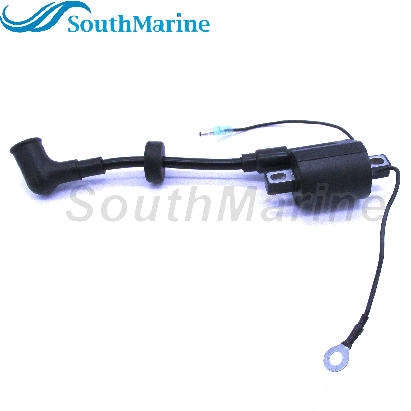 SouthMarine Boat Engine Ignition Coil Assy 6J8-85570-20 6J8-85570-21 6E0-85570-00 6E0-85570-01 for Yamaha 4HP 5HP 25HP 30HP 2-Stroke Outboard Motor