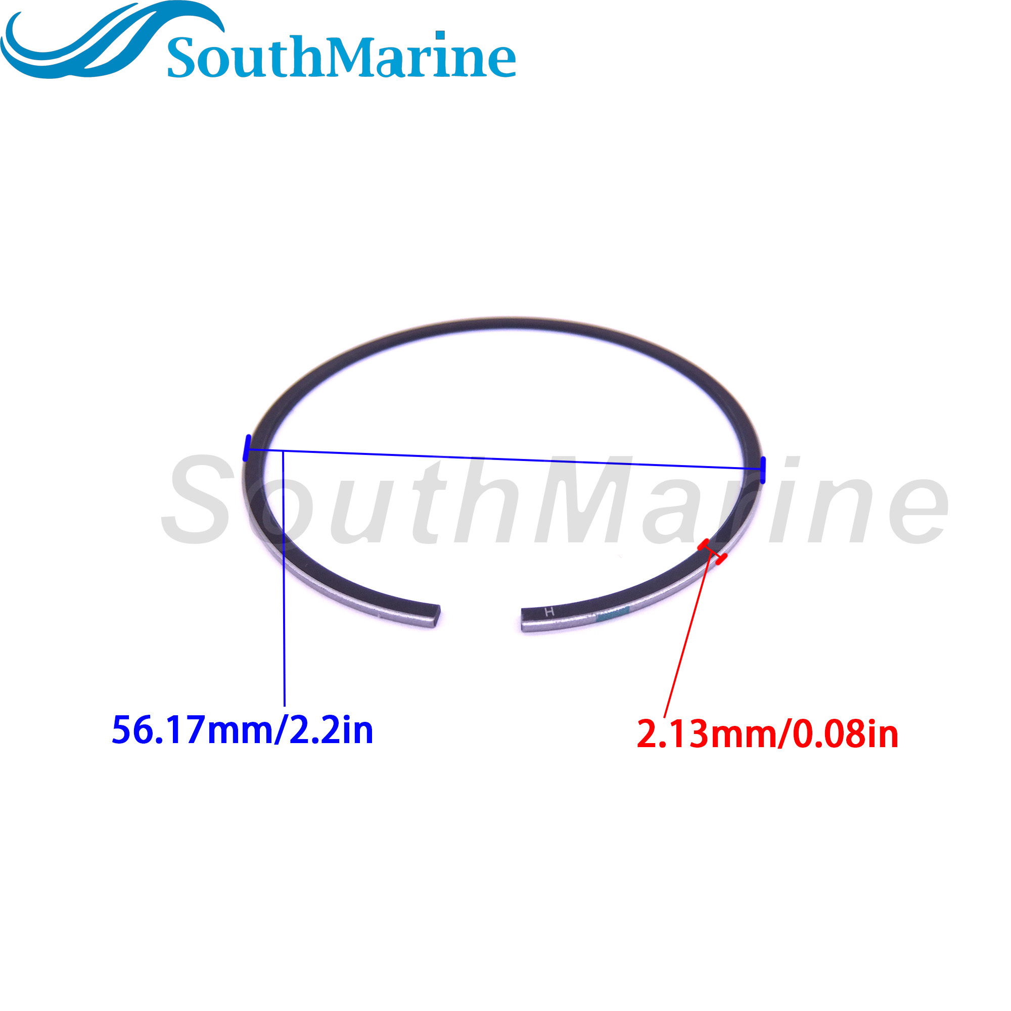 Boat Motor F2.6-04020000 Piston Ring Set for Parsun HDX Outboard Engine 4-Stroke F2.6