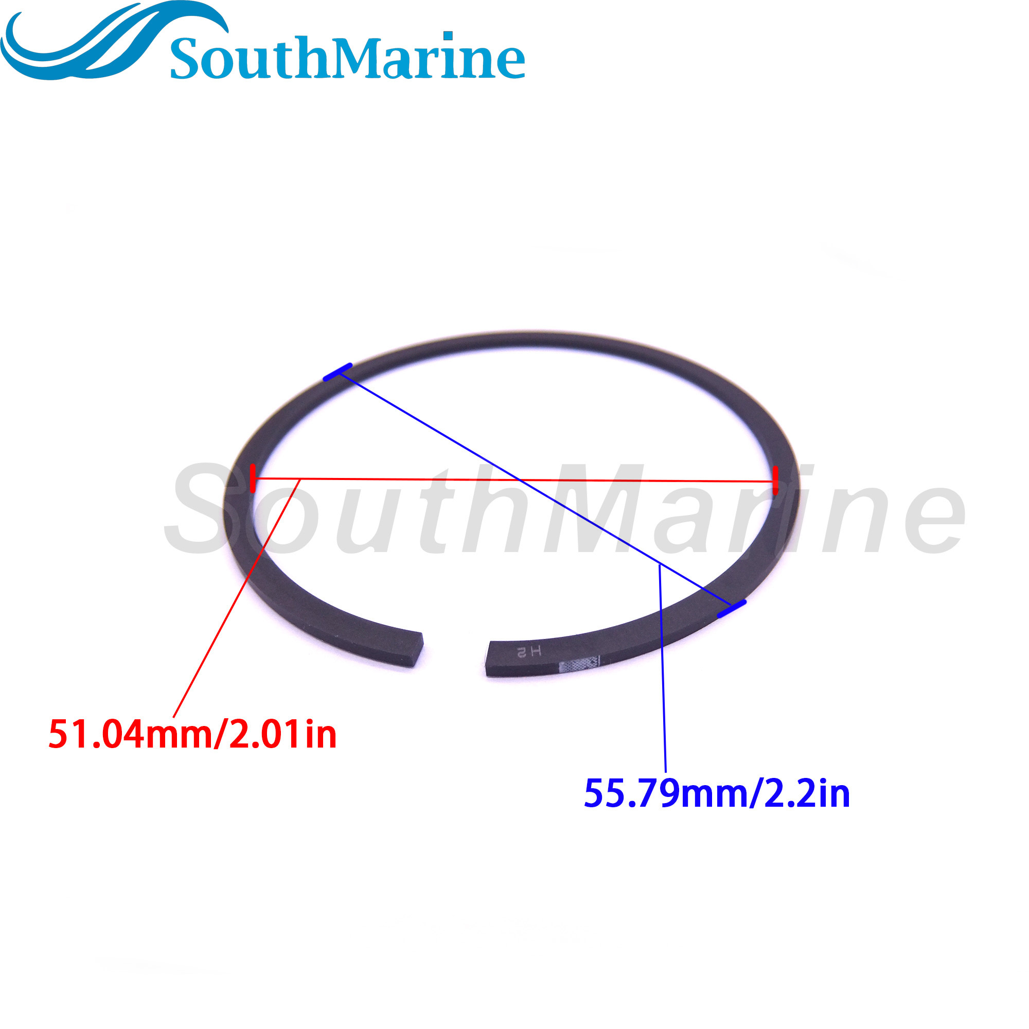 Boat Motor F2.6-04020000 Piston Ring Set for Parsun HDX Outboard Engine 4-Stroke F2.6