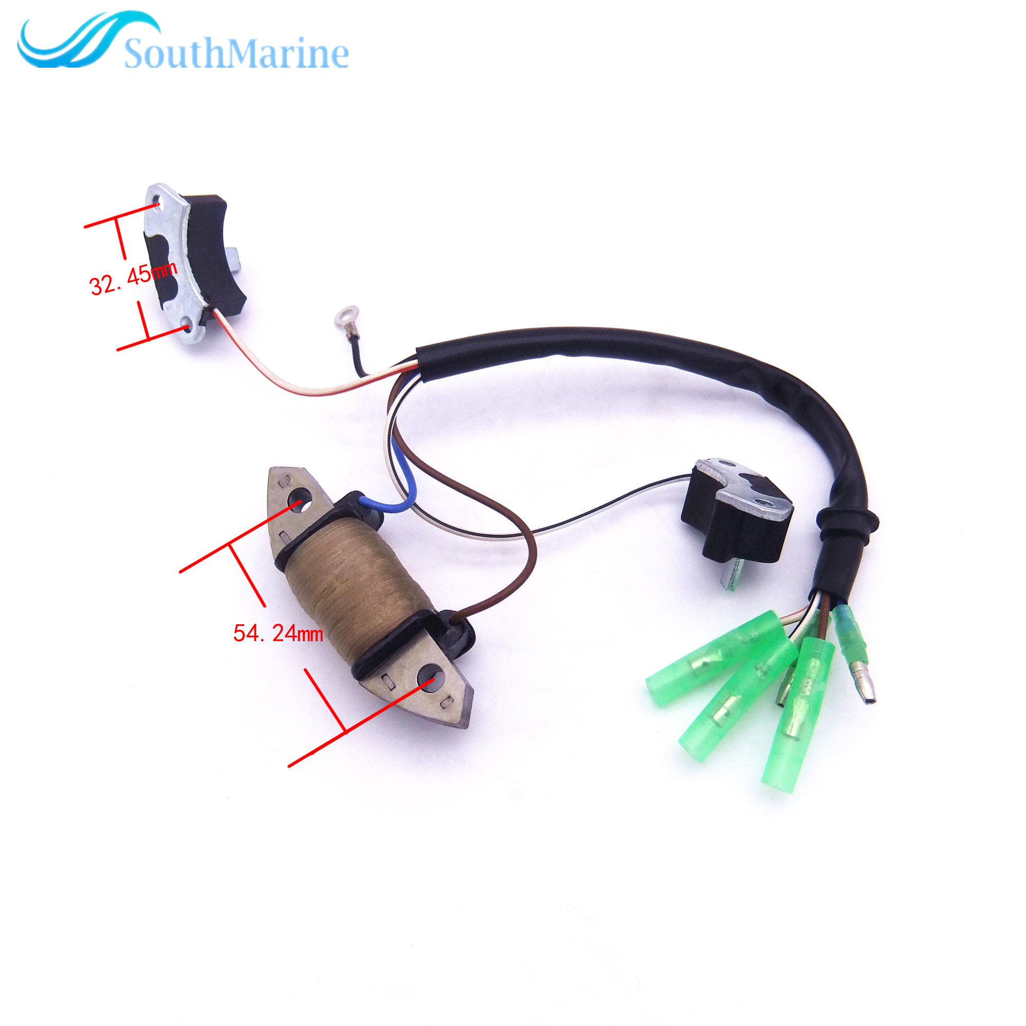 Boat Motor Power Supply Coil Assy T20-06040200 for Parsun 2-Stroke T20 T25 T30A Outboard Engine
