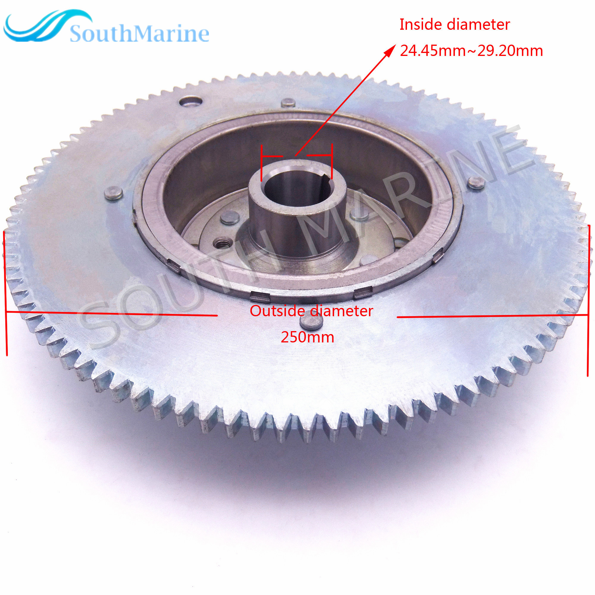Boat Motor T36-04000500W Electric Start Flywheel Rotor Assy for Parsun 2-Stroke T36 T40J Outboard Engine