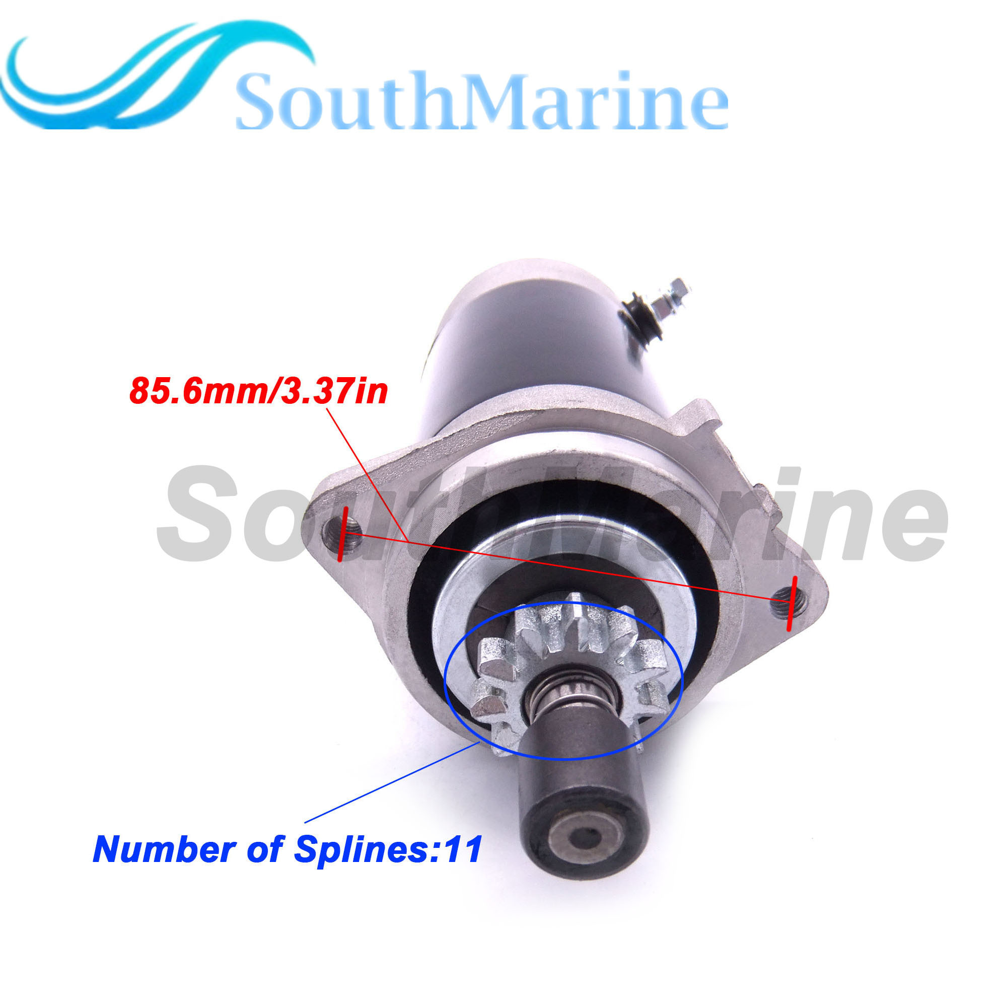 SouthMarine Boat Motor 30FE-01.02.00.12 Starter Motor for Hidea 30F 25F 2-Stroke 25hp 30hp Outboard Engines