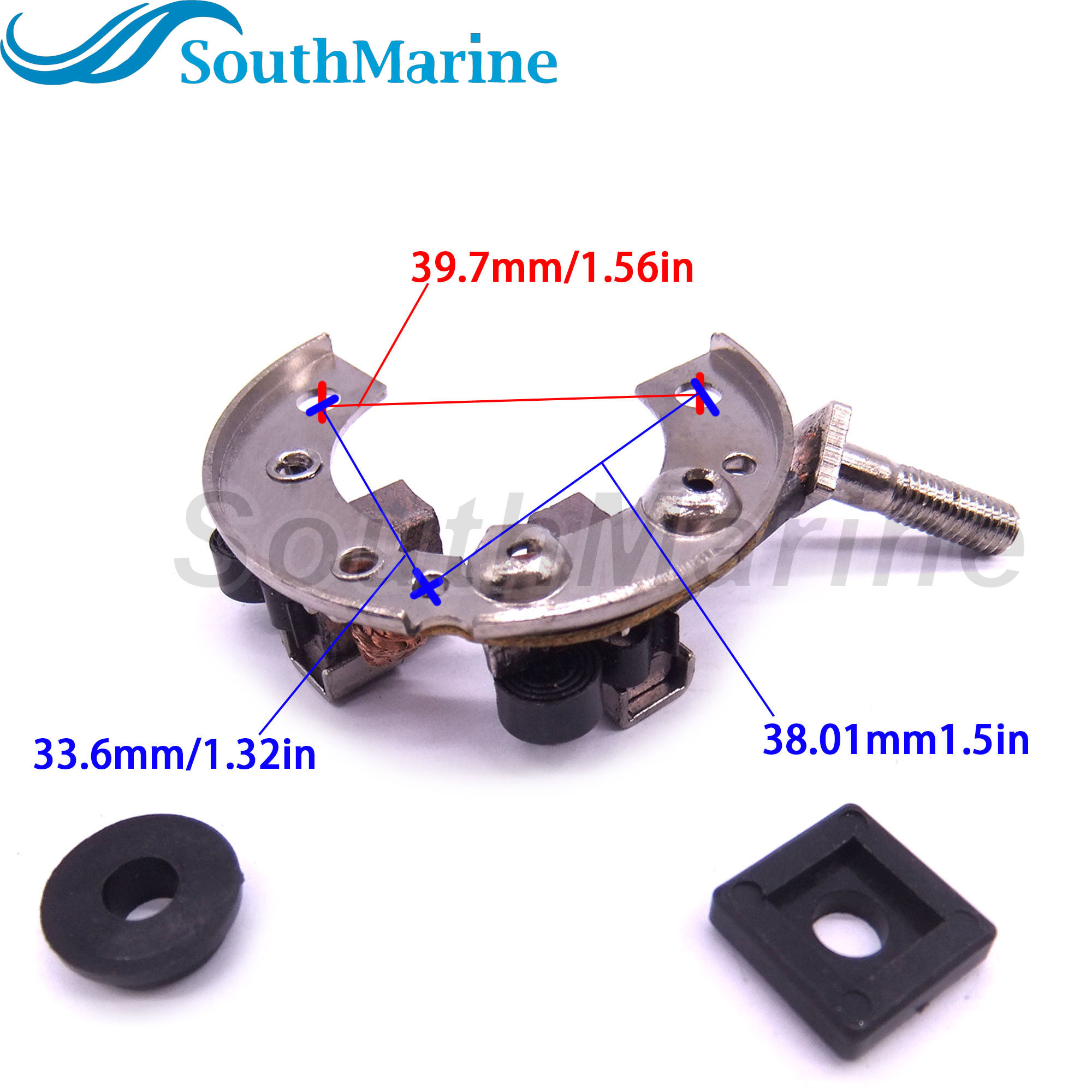 Boat Motor 5040779 Brush Holder for Evinrude Johnson OMC BRP Outboard Engine Starter Motor 15HP