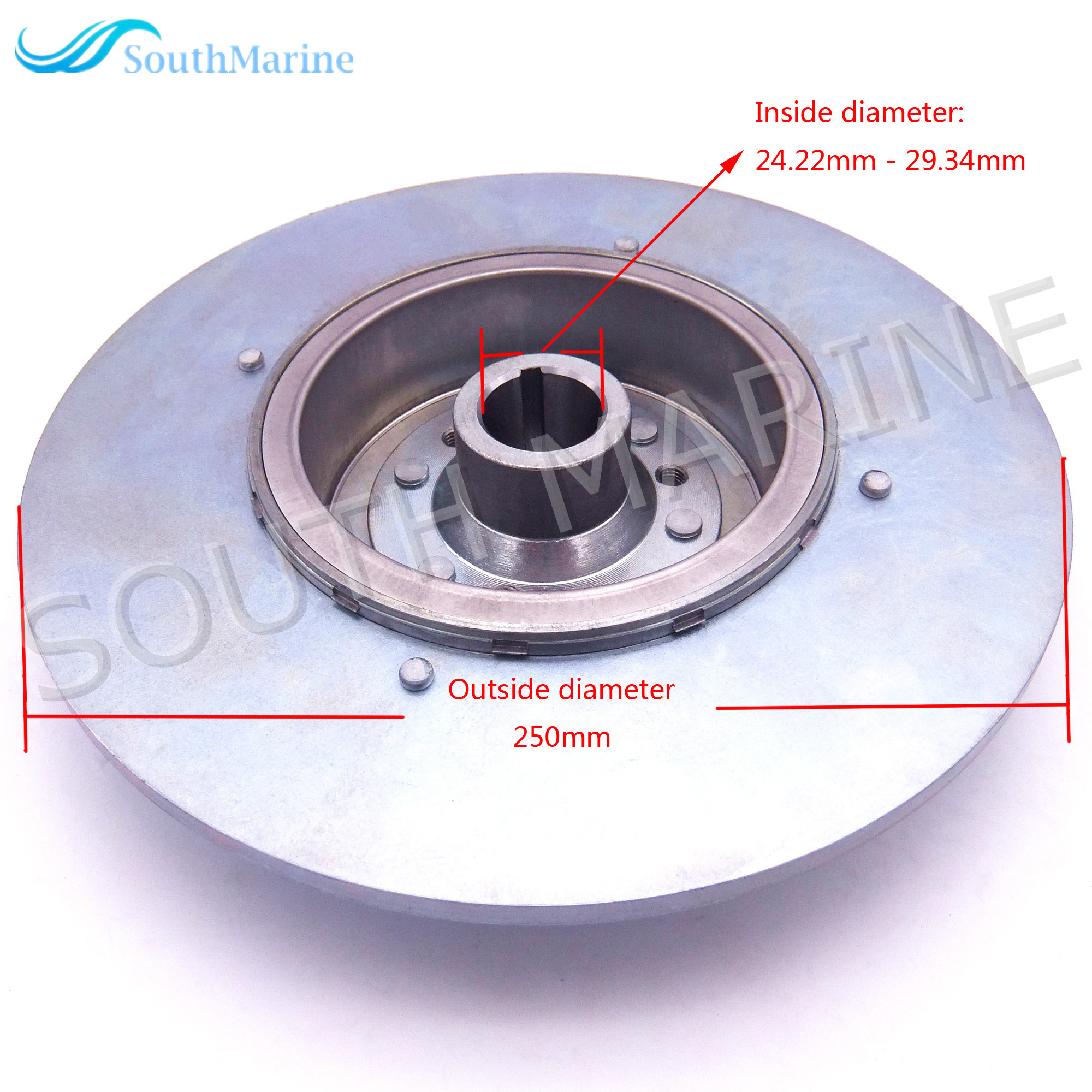 Boat Motor T36-04000500 Flywheel Rotor Assy for Parsun 2-Stroke T36 T40J Outboard Engine