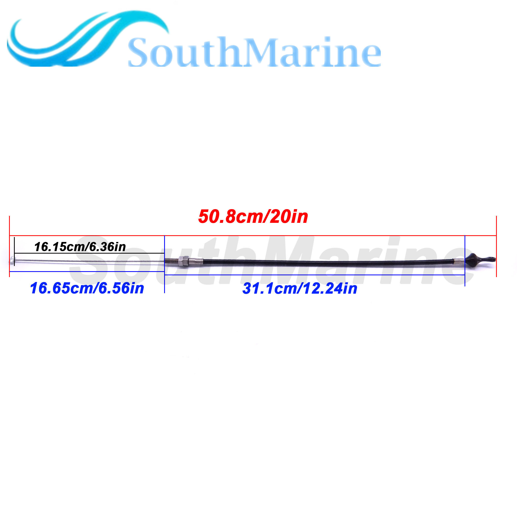 Boat Motor 66T-15770-00 Starter Stop Cable for Yamaha Outboard Engine 2-Stroke 40X E40X