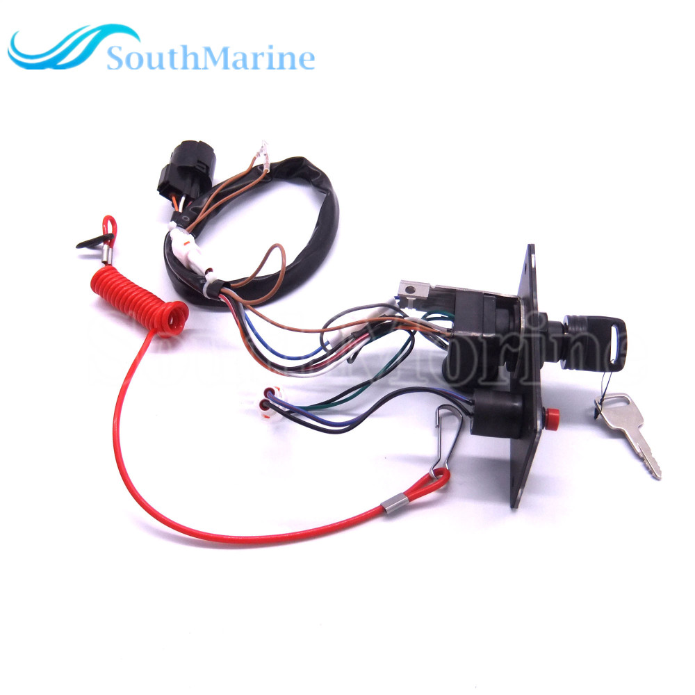 Boat Engine 37100-96J24 37100-96J25 Single Ignition Key Switch Panel for Suzuki Outboard Motor