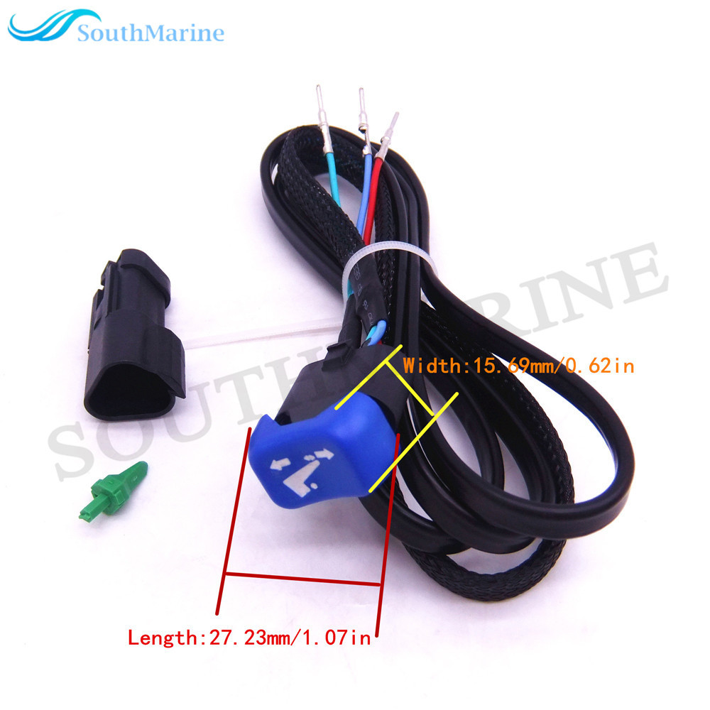 SouthMarine Boat Engine 5006358 Trim Tilt Switch for Johnson Evinrude OMC BRP Outboard Motor Side Mount Remote Control Box with PT