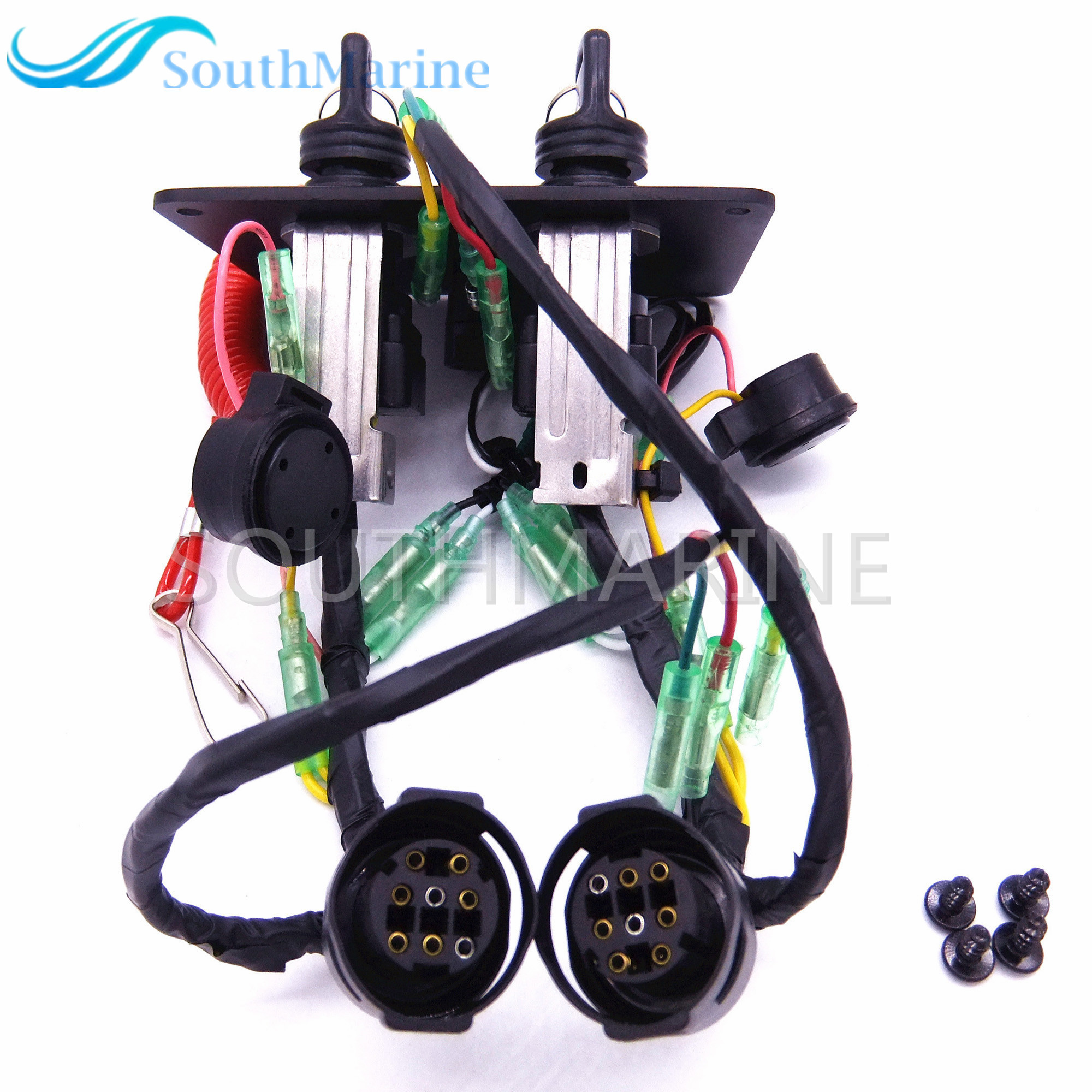 Outboard Engine Dual Twin Switch Panel Main Switch Assembly 6K1-82570 6K1-82570-12-00 for Yamaha Boat Motor