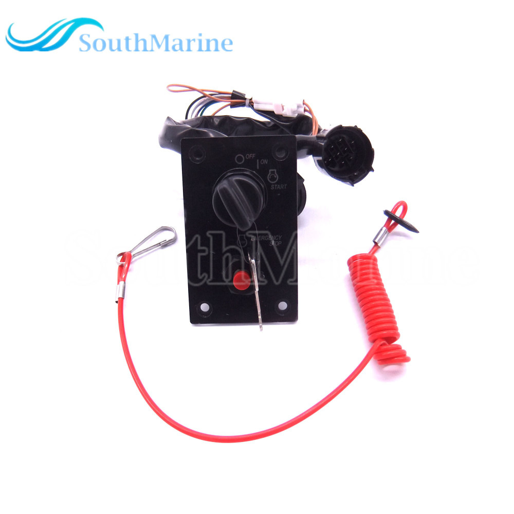 Boat Engine 37100-96J24 37100-96J25 Single Ignition Key Switch Panel for Suzuki Outboard Motor