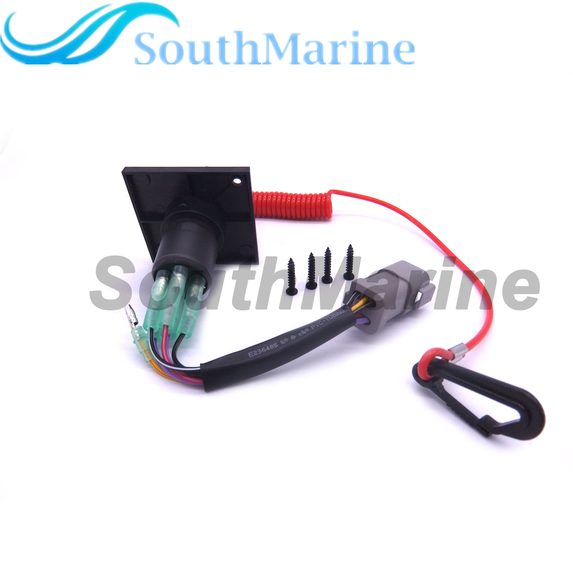 Boat Motor 176408 0176408 Single Engine Ignition Starter Cut Off Switch with Keys for Johnson BRP Evinrude Outbound Engine