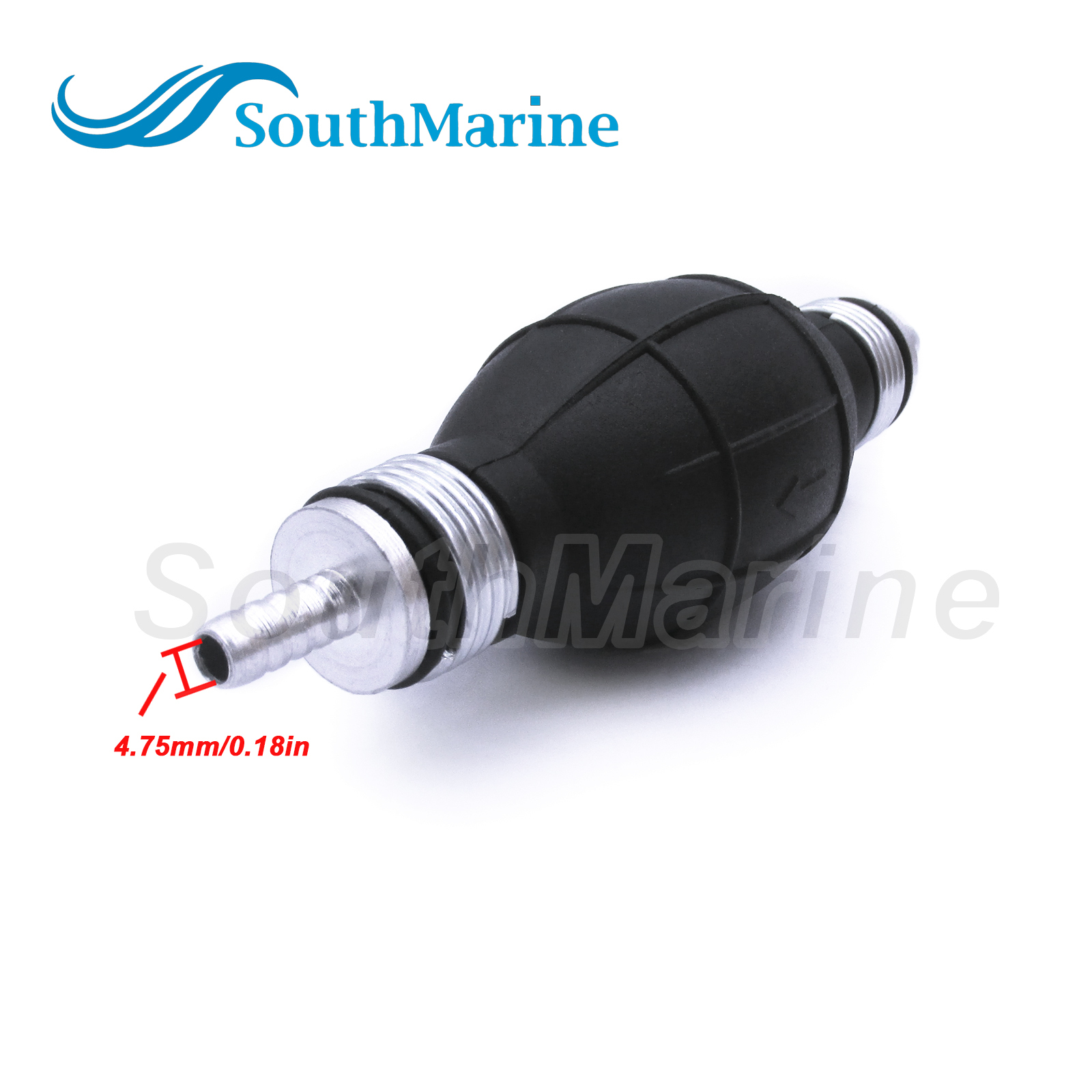 9001080A 50073805 73805 Rubber Transfer Vacuum Fuel Pump Fuel Line Hand Primer Bulb Marine Gas Siphon Hand Pump for Car/Boat/Marine/Motorcycle 6mm 1/4