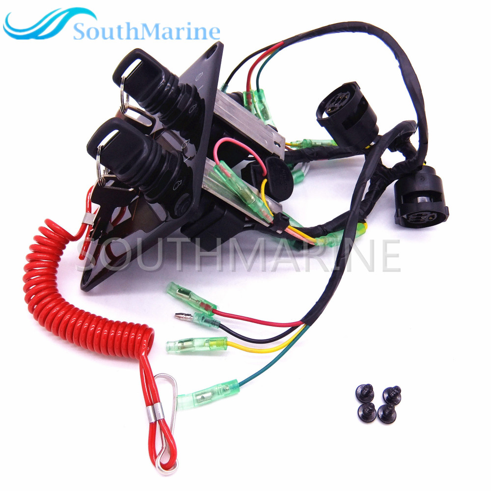 Outboard Engine Dual Twin Switch Panel Main Switch Assembly 6K1-82570 6K1-82570-12-00 for Yamaha Boat Motor