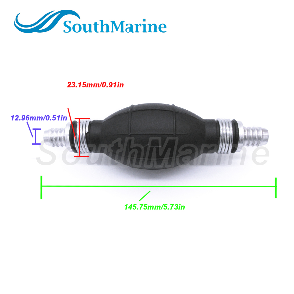 9001080A 50073805 73805 Rubber Transfer Vacuum Fuel Pump Fuel Line Hand Primer Bulb Marine Gas Siphon Hand Pump for Car/Boat/Marine/Motorcycle12mm 1/2