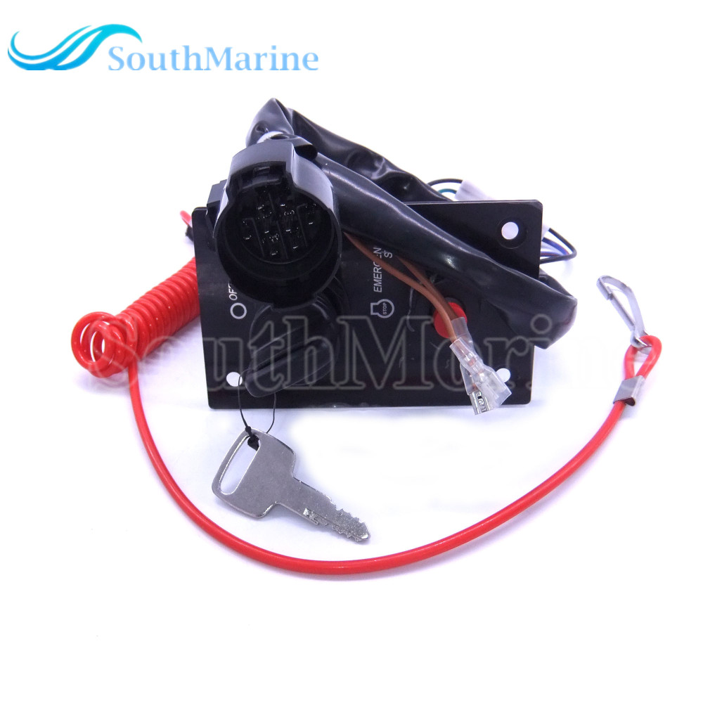 Boat Engine 37100-96J24 37100-96J25 Single Ignition Key Switch Panel for Suzuki Outboard Motor