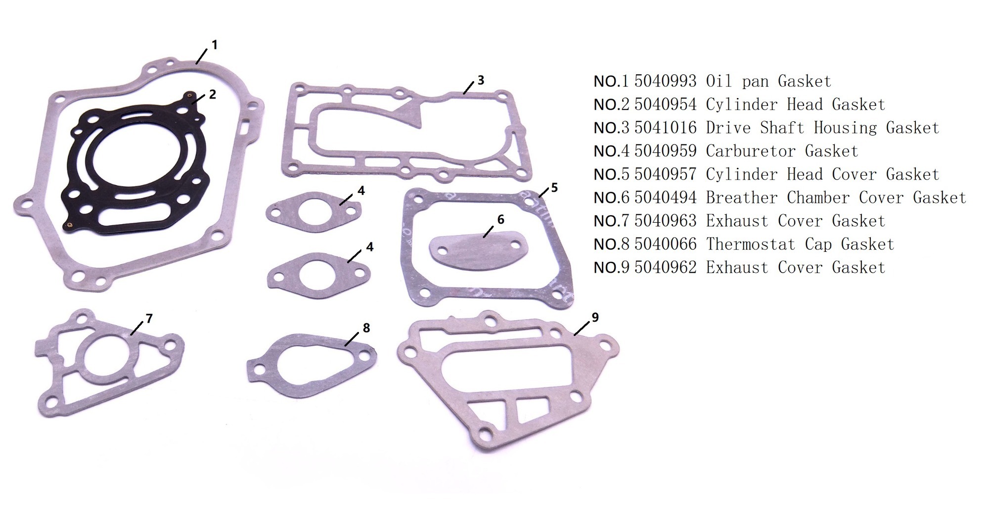 SouthMarine Boat Motor Complete Gaskets Kit for Evinrude Johnson OMC BRP 4hp 5hp 6hp