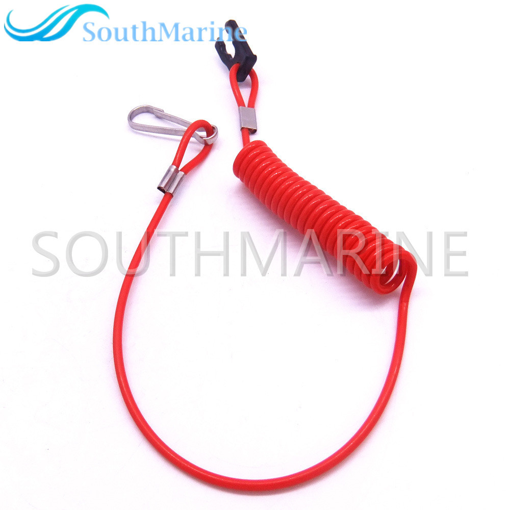 Boat Engine Safety Lanyard Stop Kill Switch Cord 36182-ZV4-650 36182-ZV4-651 for Honda 2HP-225HP Outboard Motor