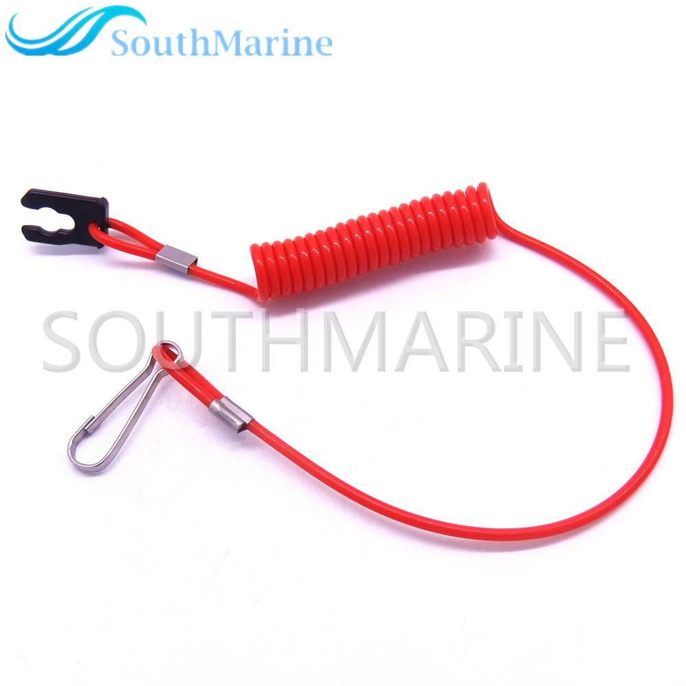 Boat Engine Safety Lanyard Stop Kill Switch Cord 36182-ZV4-650 36182-ZV4-651 for Honda 2HP-225HP Outboard Motor
