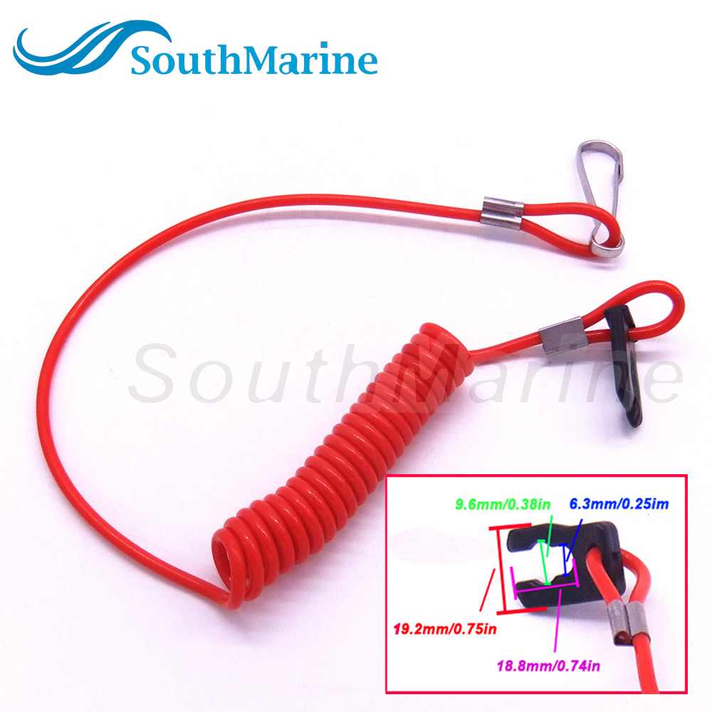 Boat Engine Safety Lanyard Stop Kill Switch Cord 36182-ZV4-650 36182-ZV4-651 for Honda 2HP-225HP Outboard Motor