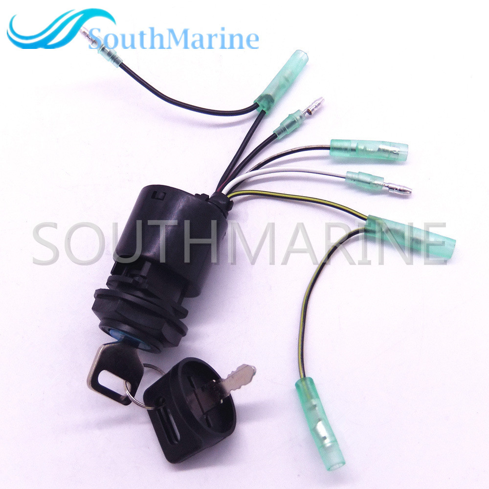 SouthMarine Boat Engine 35100-ZV5-013 35100ZV5013 Starter Ignition Switch & Key for Honda BF115 BF135 BF150 BF200 BF225 Outboard Motor Remote Control 