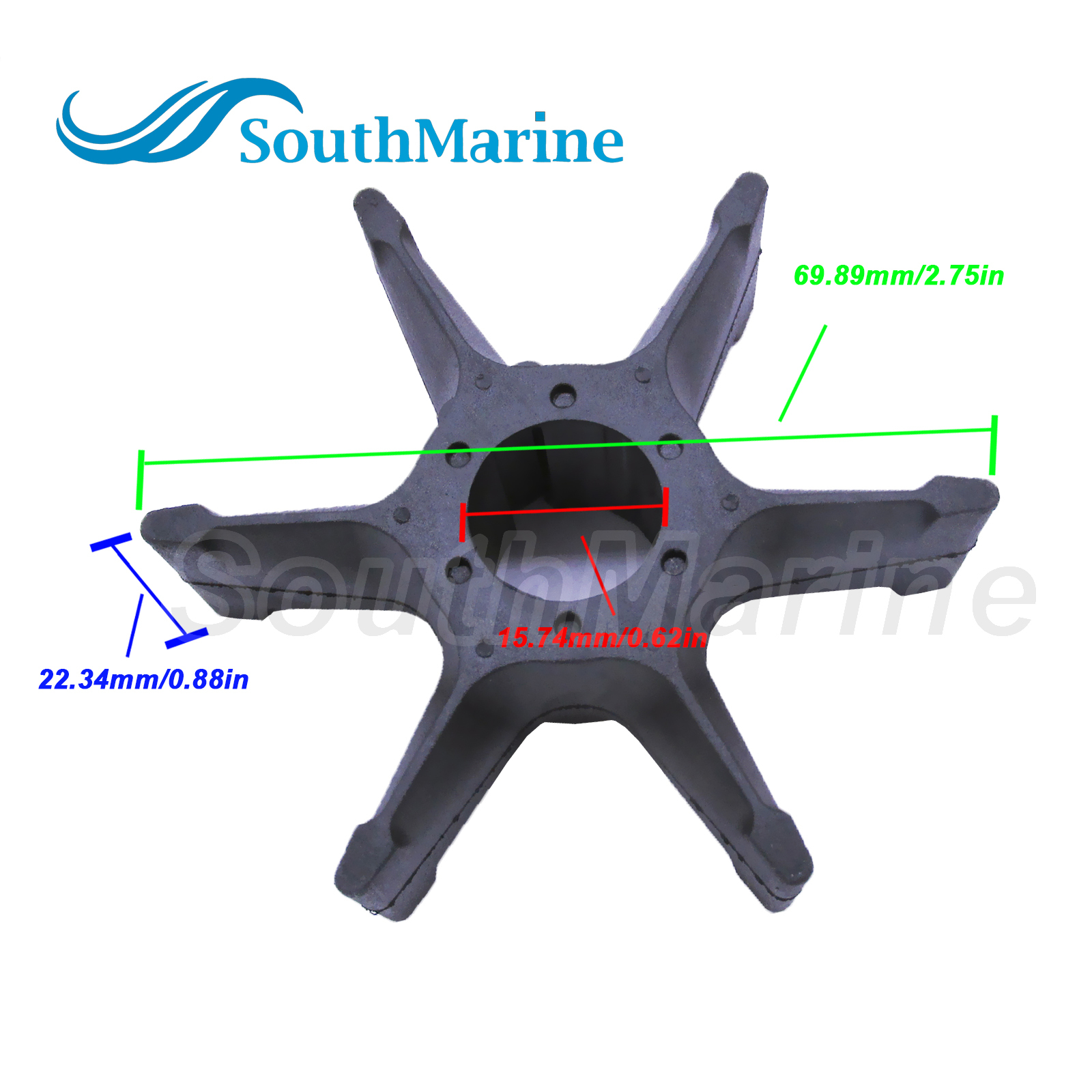 Boat Motor 6F5-W0078-00 6F5-W0078-A0 Water Pump Repair Kit for Yamaha 40HP C40 CV40 CV40ELD Outboard Engine, fit Sierra Marine 18-3374