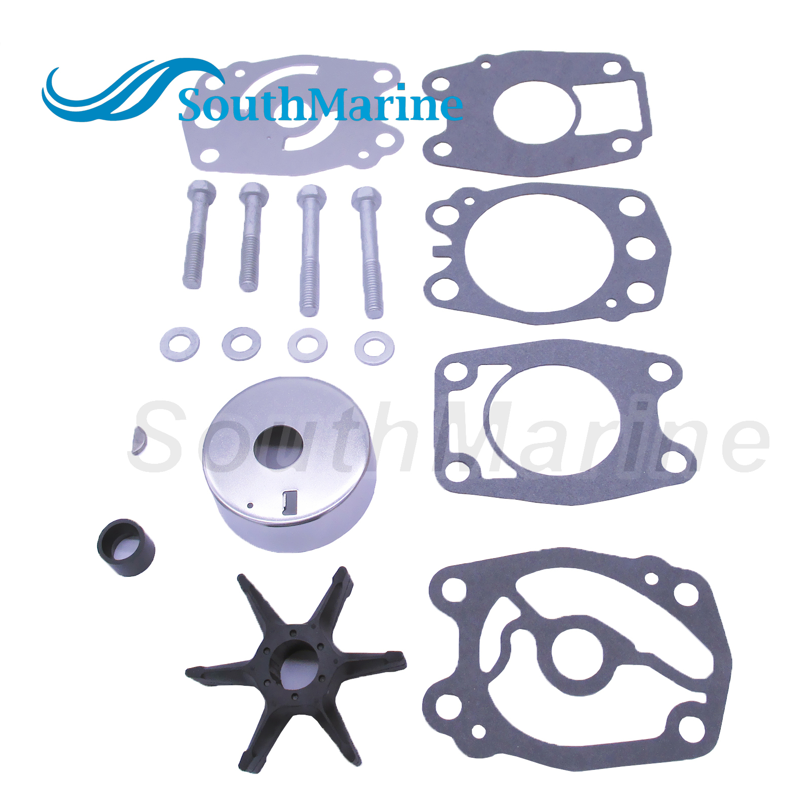 Boat Motor 6F5-W0078-00 6F5-W0078-A0 Water Pump Repair Kit for Yamaha 40HP C40 CV40 CV40ELD Outboard Engine, fit Sierra Marine 18-3374