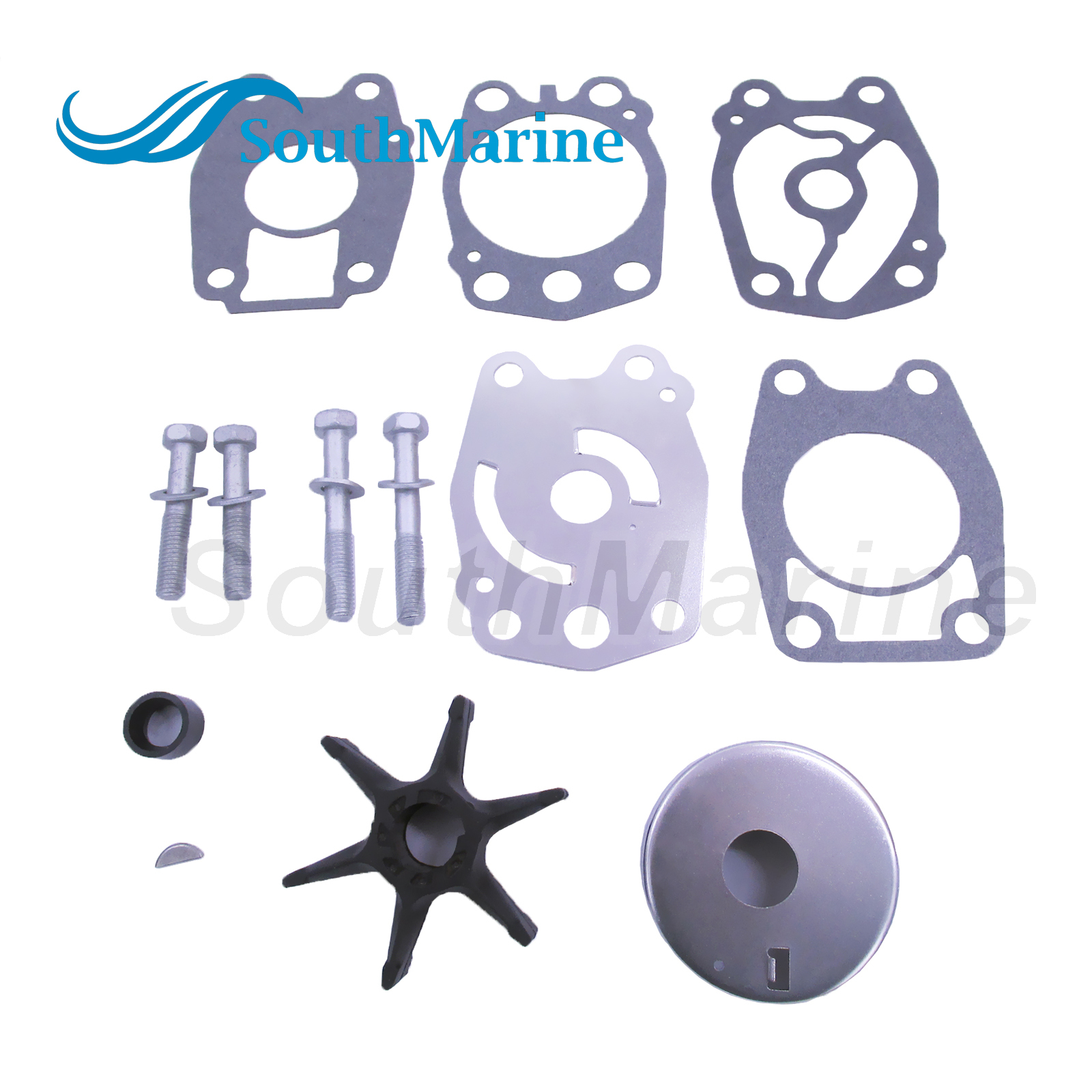 Boat Motor 6F5-W0078-00 6F5-W0078-A0 Water Pump Repair Kit for Yamaha 40HP C40 CV40 CV40ELD Outboard Engine, fit Sierra Marine 18-3374