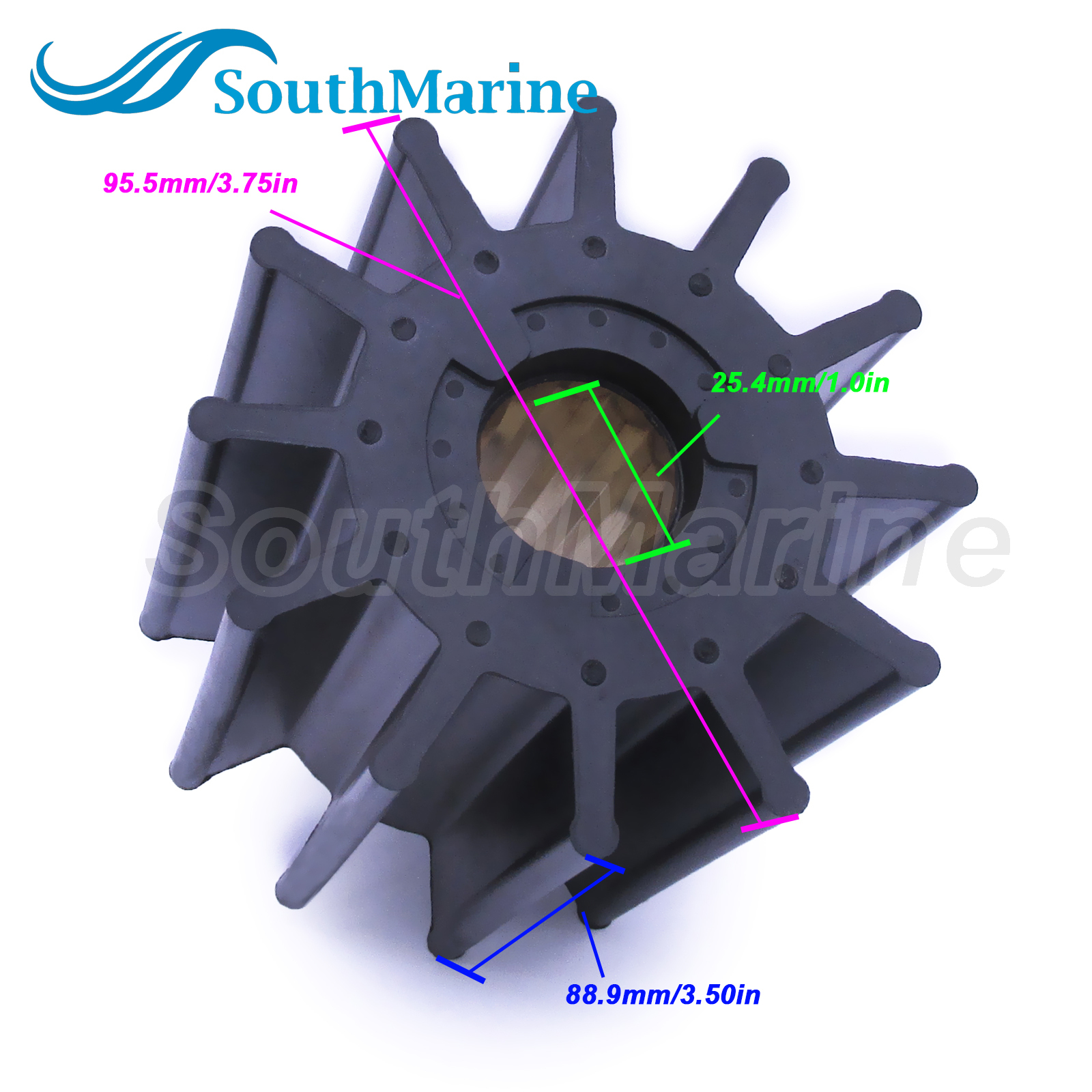 Water Pump Impeller 17936-0001 21676-0001 09-814B 500145 for Jabsco Johnson CEF