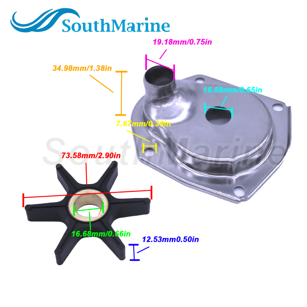 821354A2/A1 18-4531 821351A3 Water Pump Repair Kit for Mercury Force 25HP-50HP