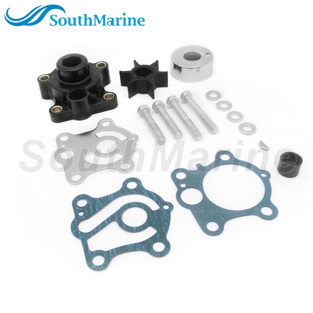 Boat Motor 663-W0078-00 663-W0078-01 663-W0078-A0 Water Pump Repair Kits with Housing for Yamaha Outboard Engine 55HP, for Sierra 18-3425