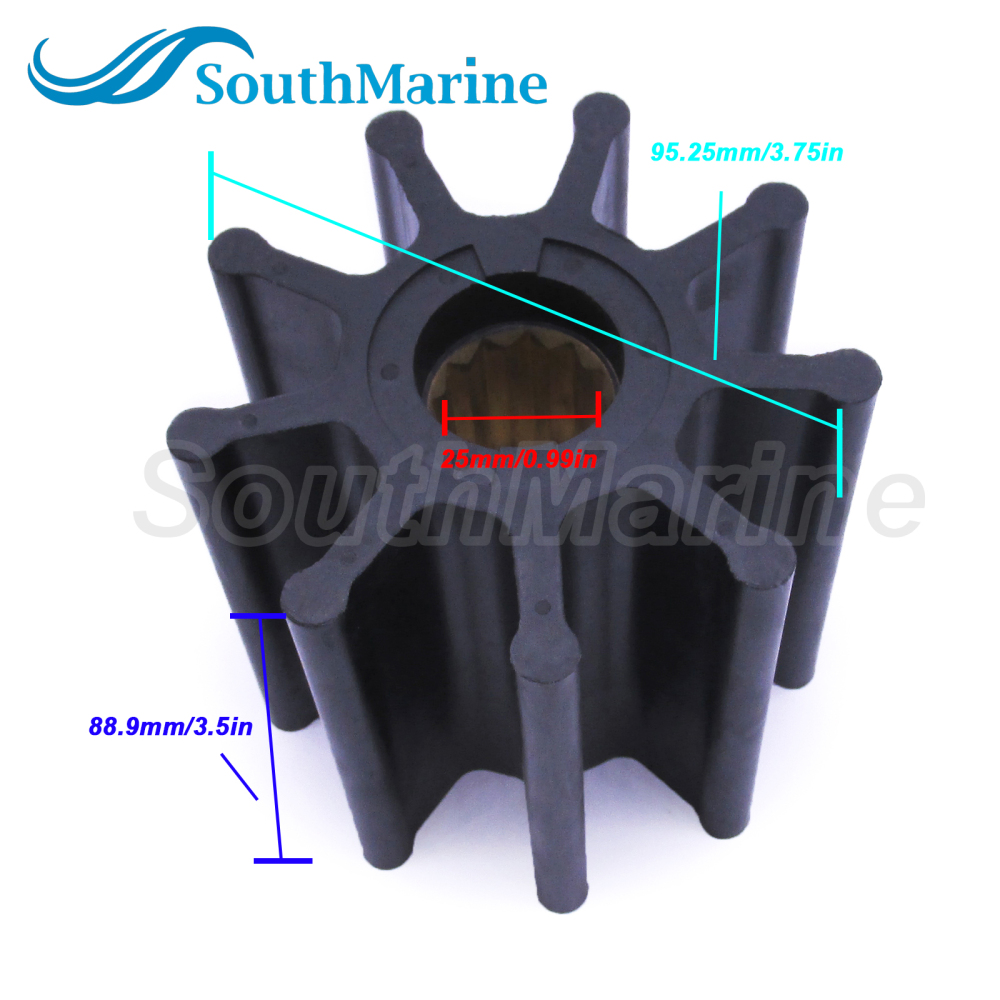 Water Pump Impeller 09-802B for Johnson / 6760-0001 for Jabsco /842857 844683 for Volvo /8200-01 for JMP /086-0901 for DJ