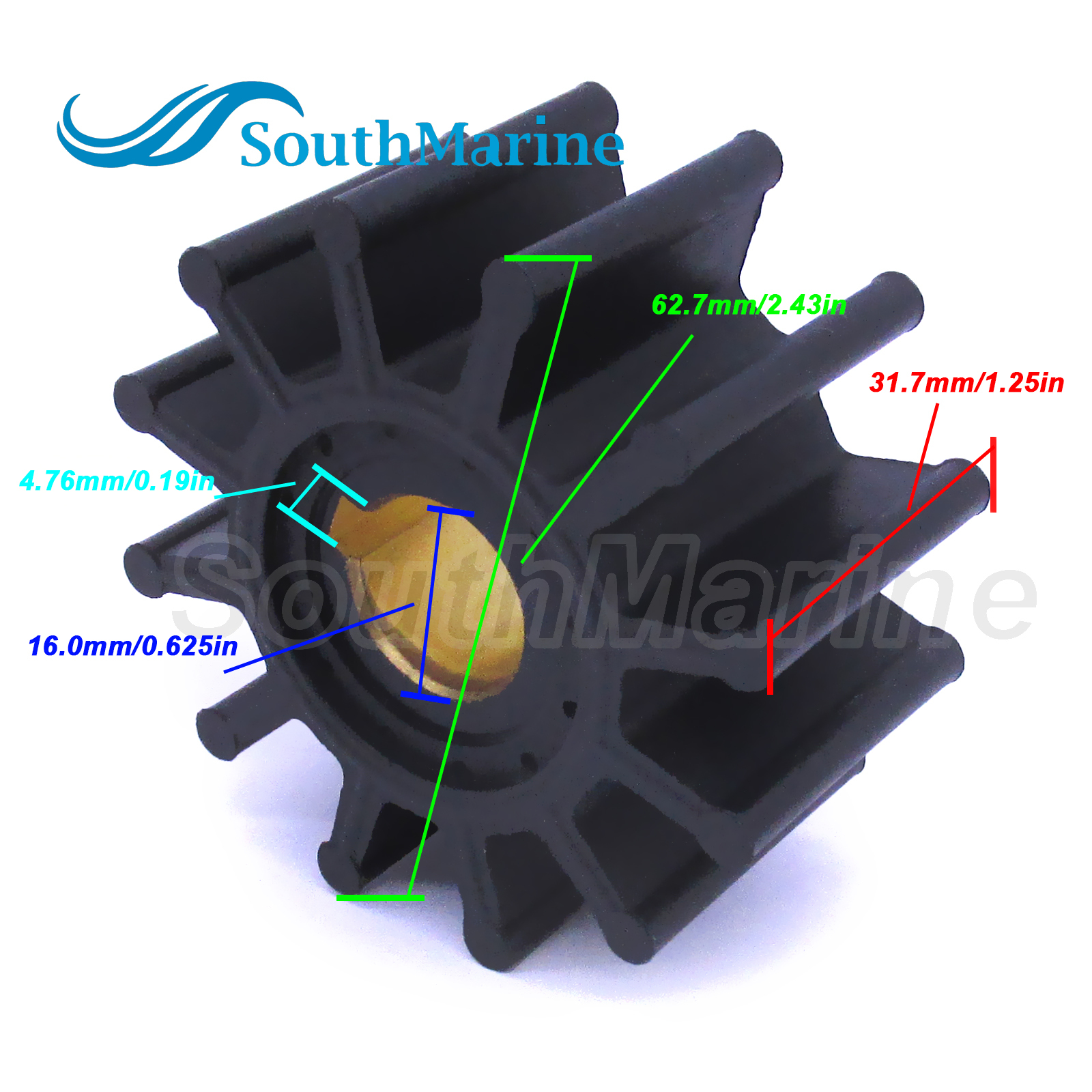 Water Pump Impeller YSC-101-03-01-0C 18-3060 18-3046 for Yamaha /3854286 for Volvo/OMC /500103 for CEF /50003 for ANCOR