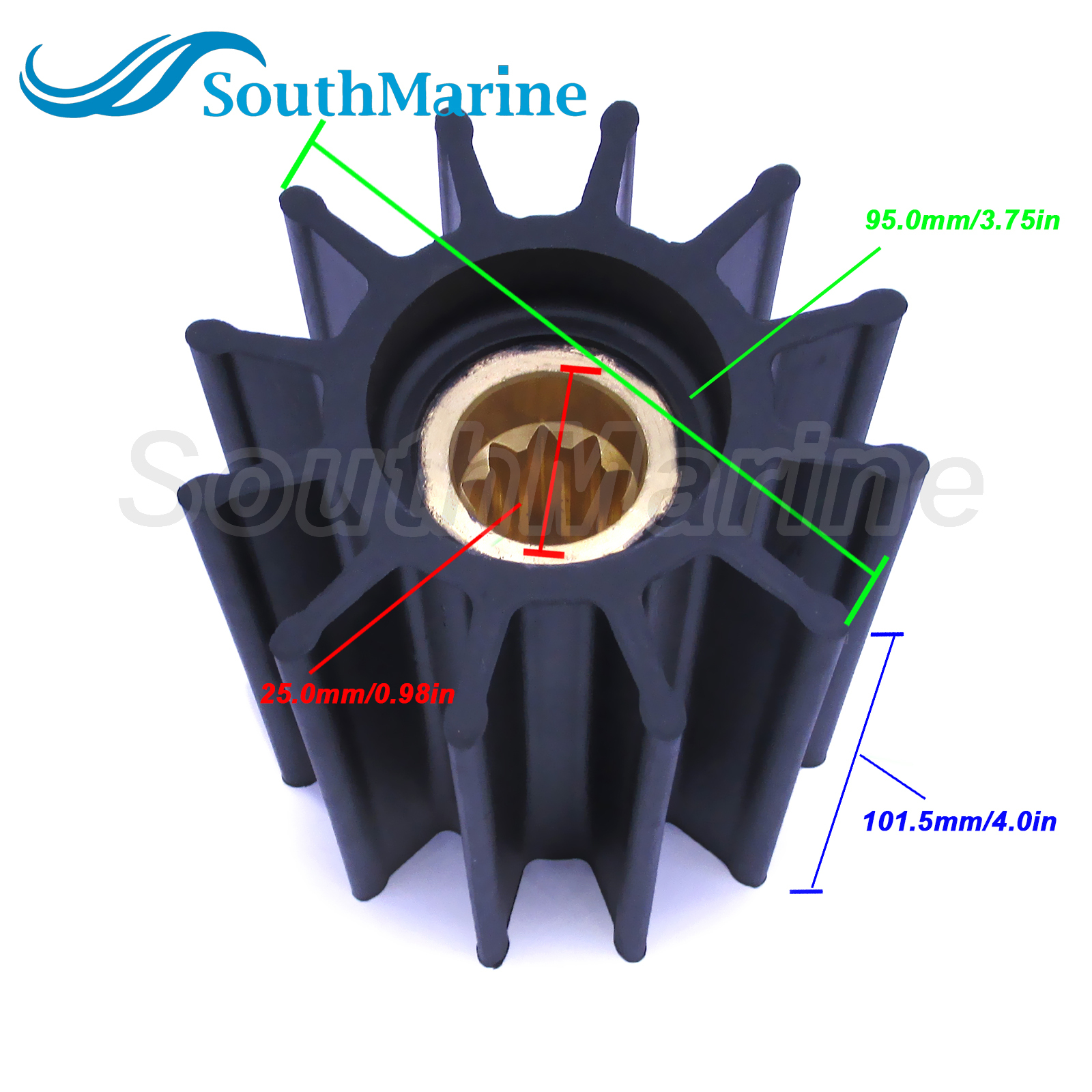 Flexible Water Pump Impeller 29000K for Sherwood / 500192 for CEF / 359978 for Kohler / 8359 for JMP Inboard Engine Motor