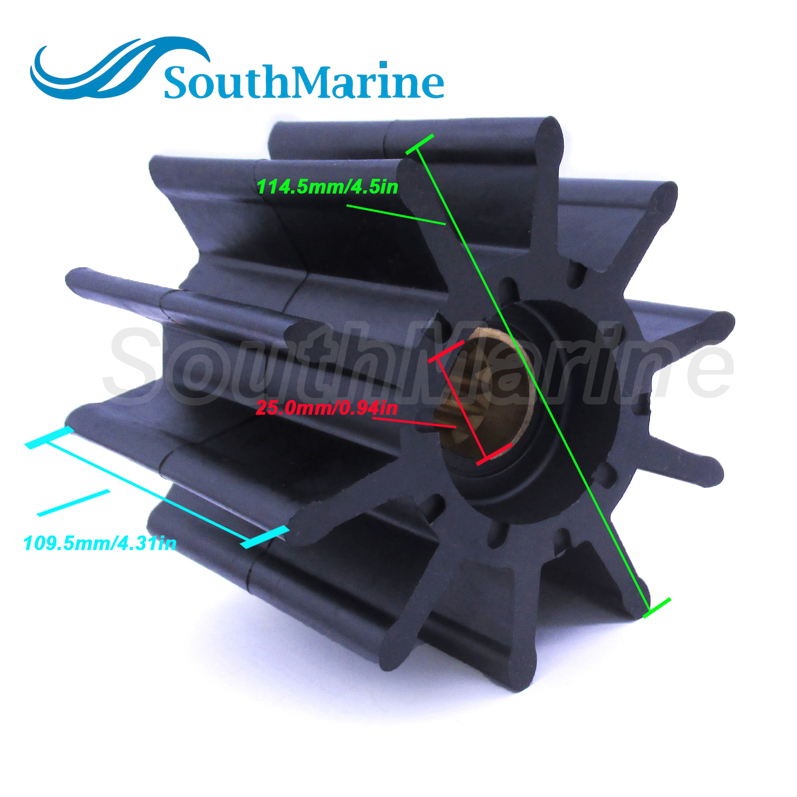 Water Pump Impeller 22000K for Sherwood G2201 G22011-01 G22012X / 500179 for CEF / 2127264 1539123 156-6892 for Caterpillar