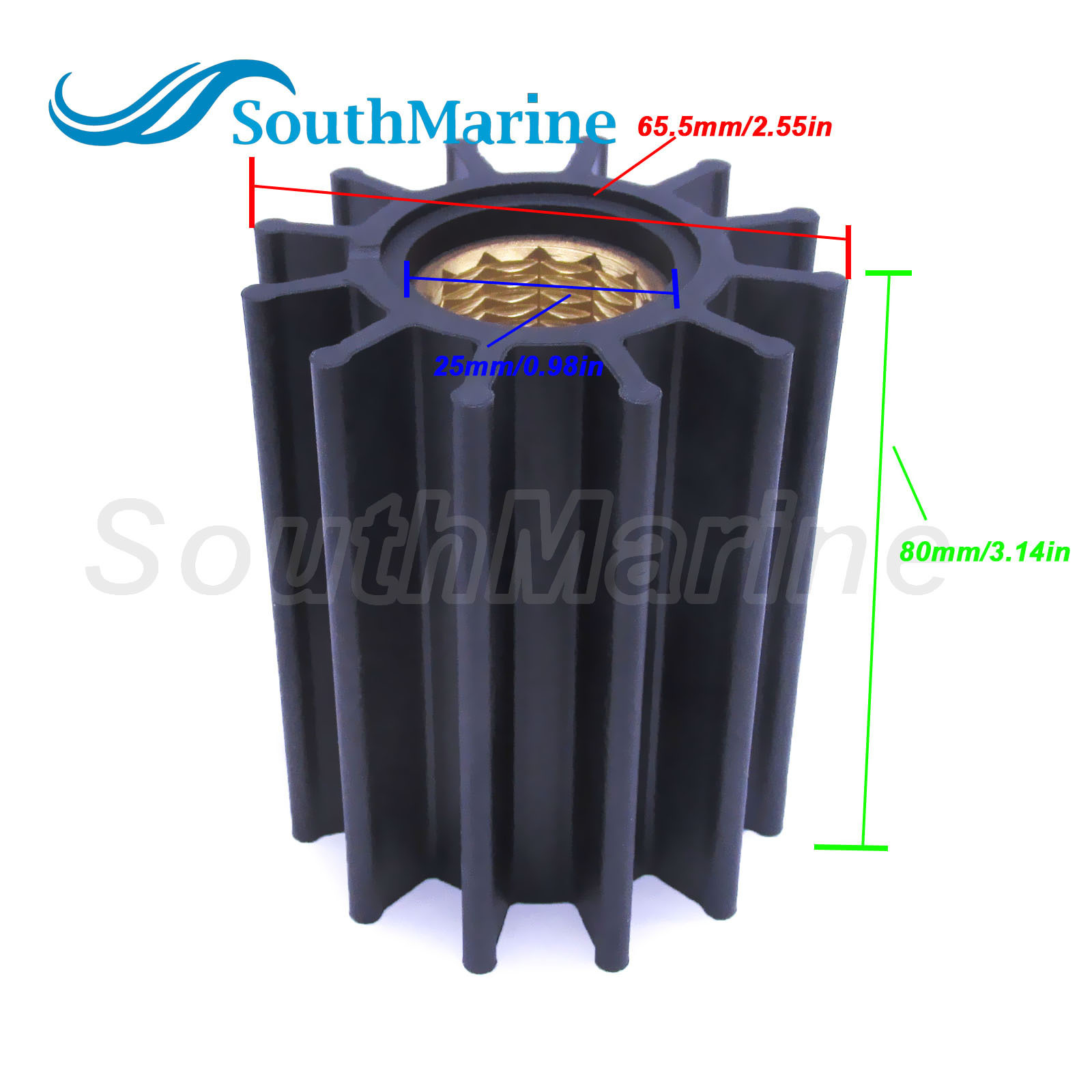 Water Pump Impeller 09-821B 09-821BT 09-821BT-1 18-45714 for Johnson / 500162 for CEF / 7376-01 for JMP
