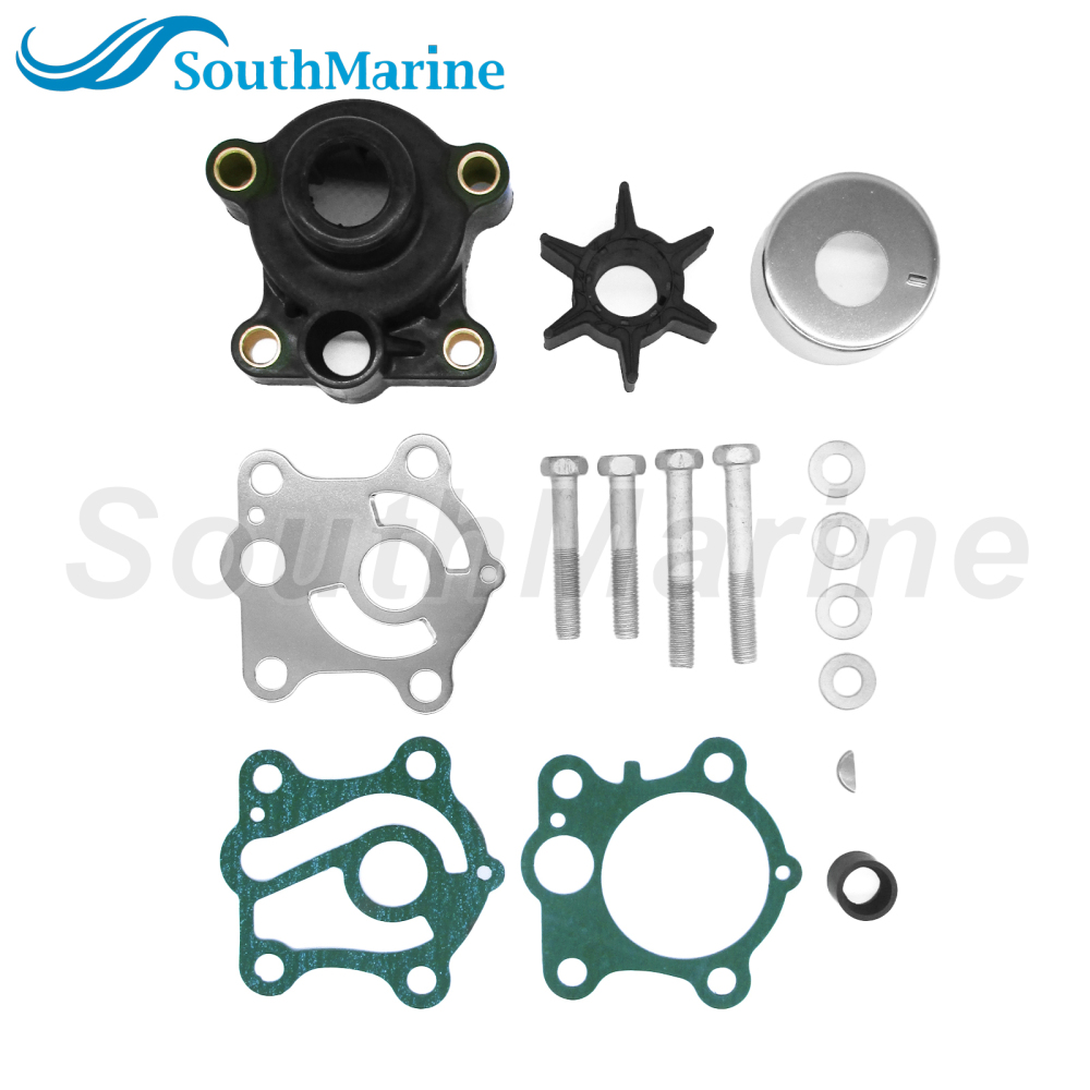 Boat Motor 663-W0078-00 663-W0078-01 663-W0078-A0 Water Pump Repair Kits with Housing for Yamaha Outboard Engine 55HP, for Sierra 18-3425