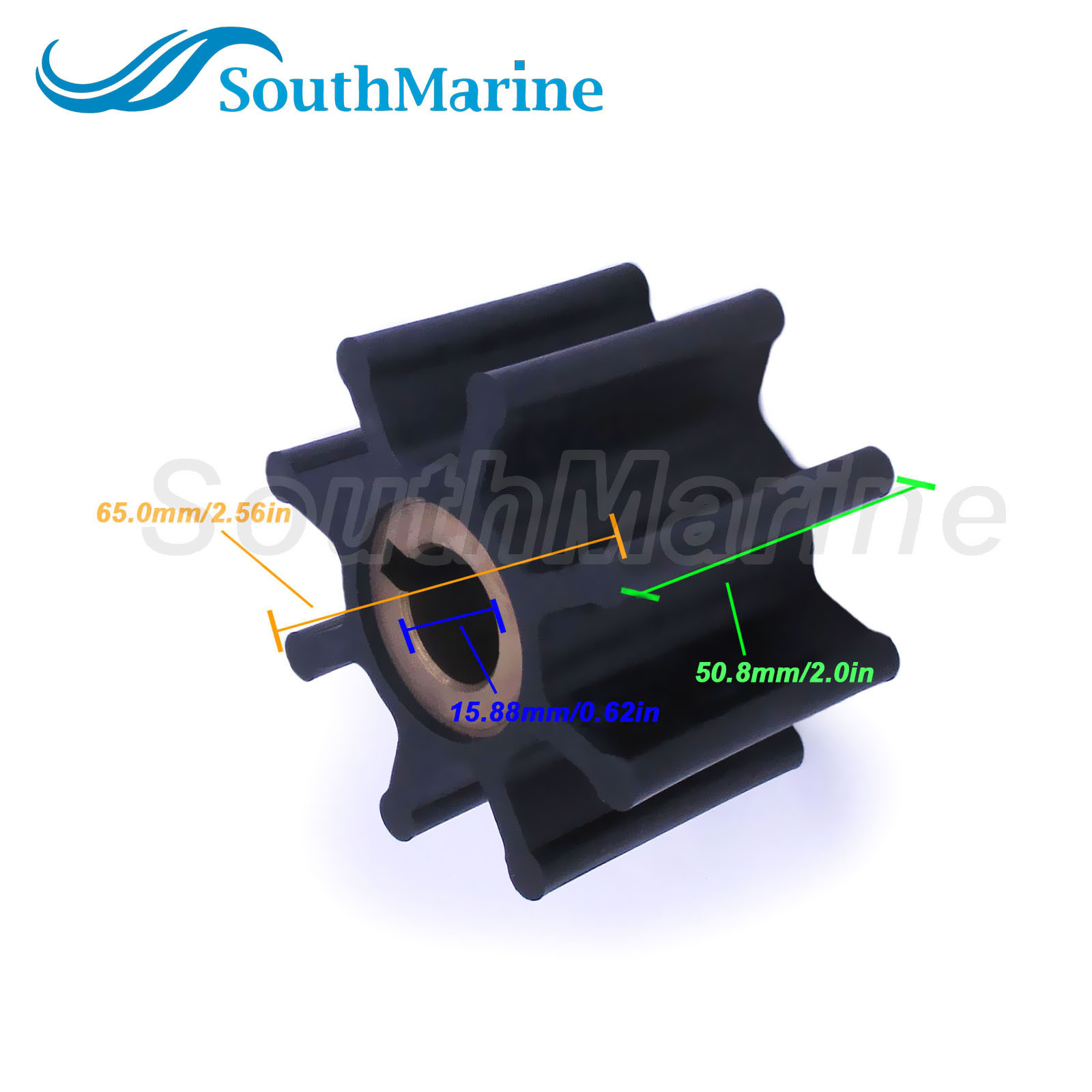 Water Pump Impeller 4598-0001-P 2820-0001 4648-0001 for Jabsco /500102 for CEF /12338K for Sherwood /818680 for Volvo Penta