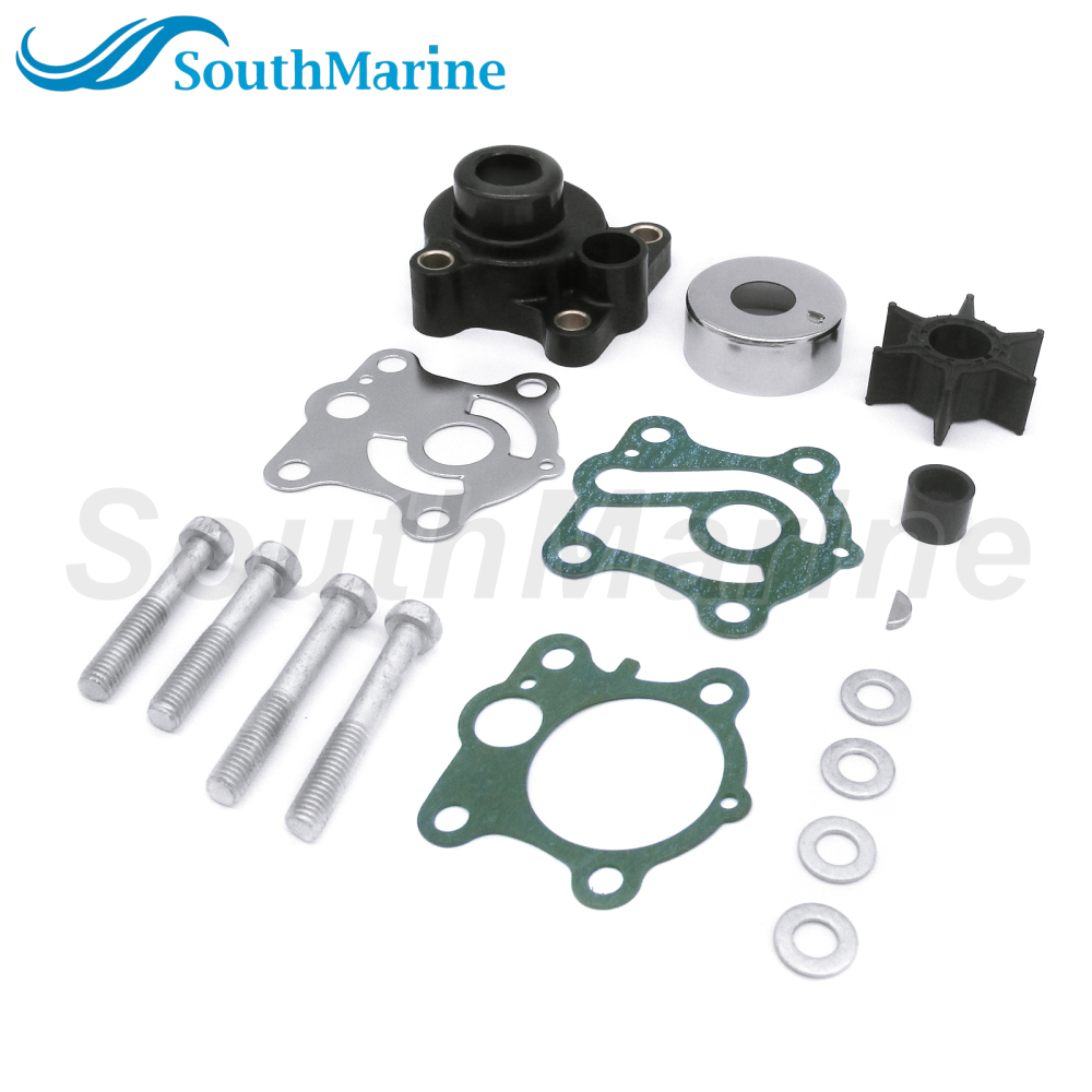 Boat Motor 663-W0078-00 663-W0078-01 663-W0078-A0 Water Pump Repair Kits with Housing for Yamaha Outboard Engine 55HP, for Sierra 18-3425