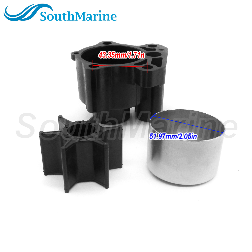 Boat Motor 67F-W0078-00 18-3409 & 67F-44311-01 Water Pump Repair Kit for Yamaha 75HP-100HP F75LA F75TLR F80TLR F90LA F90TLR