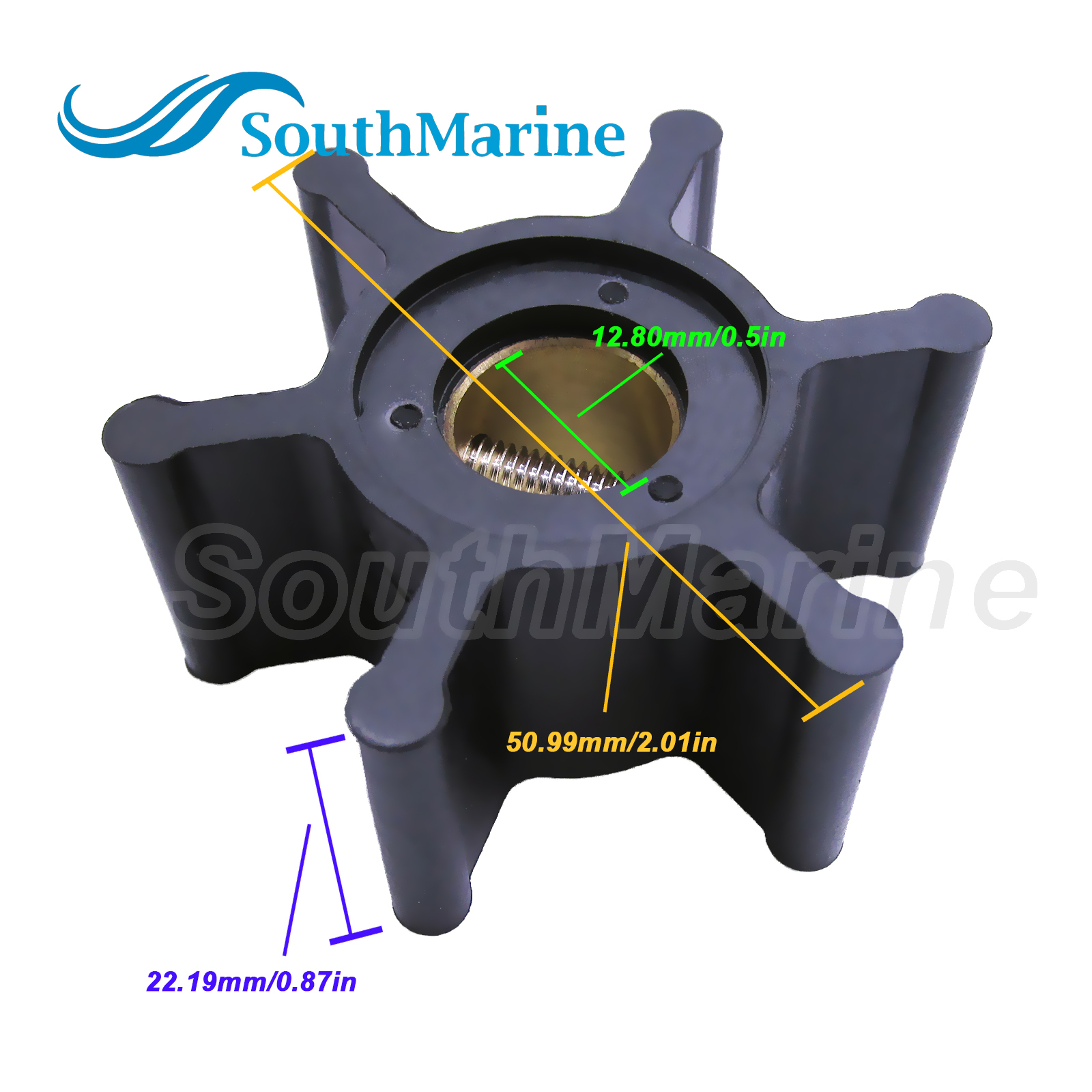 Flexible Water Pump Impeller 09-1026B-1/-9 18-3080 for Johnson /for Perkins 24880194 /DJ 09-108-0601 /CEF 500116 /GLM 89520