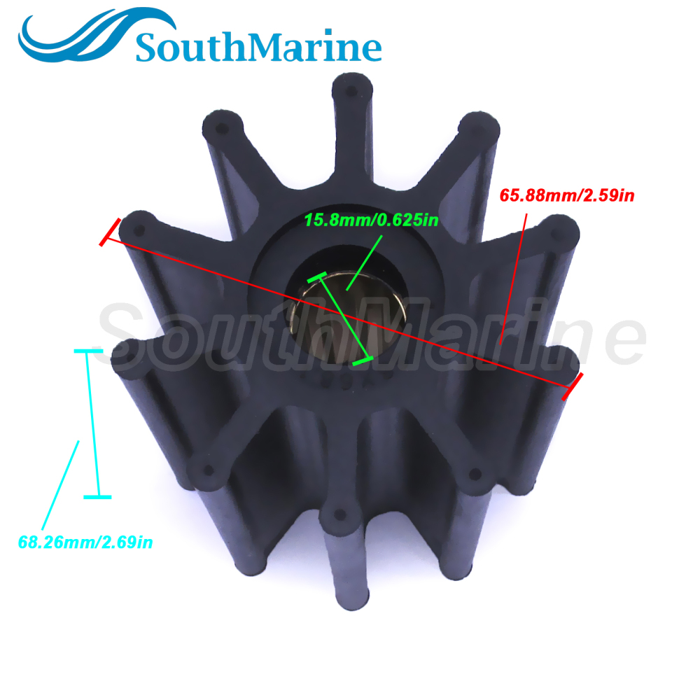 Water Pump Impeller 31130-0061-P for Jabsco / 47-831311350 47-809866T for Mercruiser / 500161 for CEF / SP-130 for Kashiyama