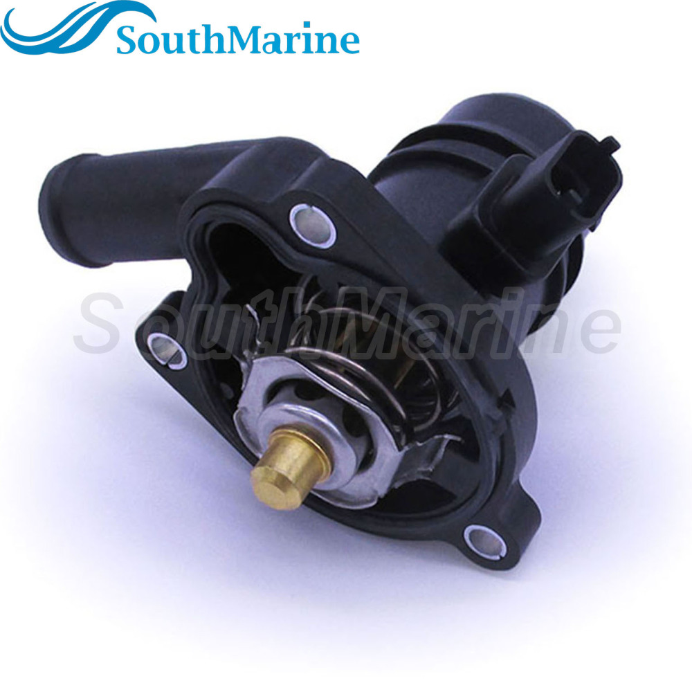 55565336 55579010 55593034 25200455 Coolant Thermostat with Housing for Chevy Cruze Limited Sonic Trax Buick Encore L4 1.4L