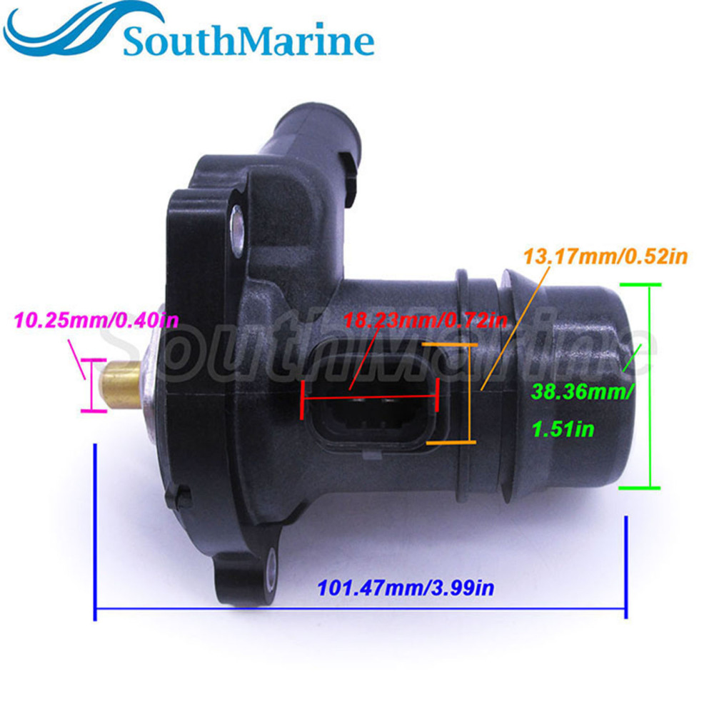 55565336 55579010 55593034 25200455 Coolant Thermostat with Housing for Chevy Cruze Limited Sonic Trax Buick Encore L4 1.4L