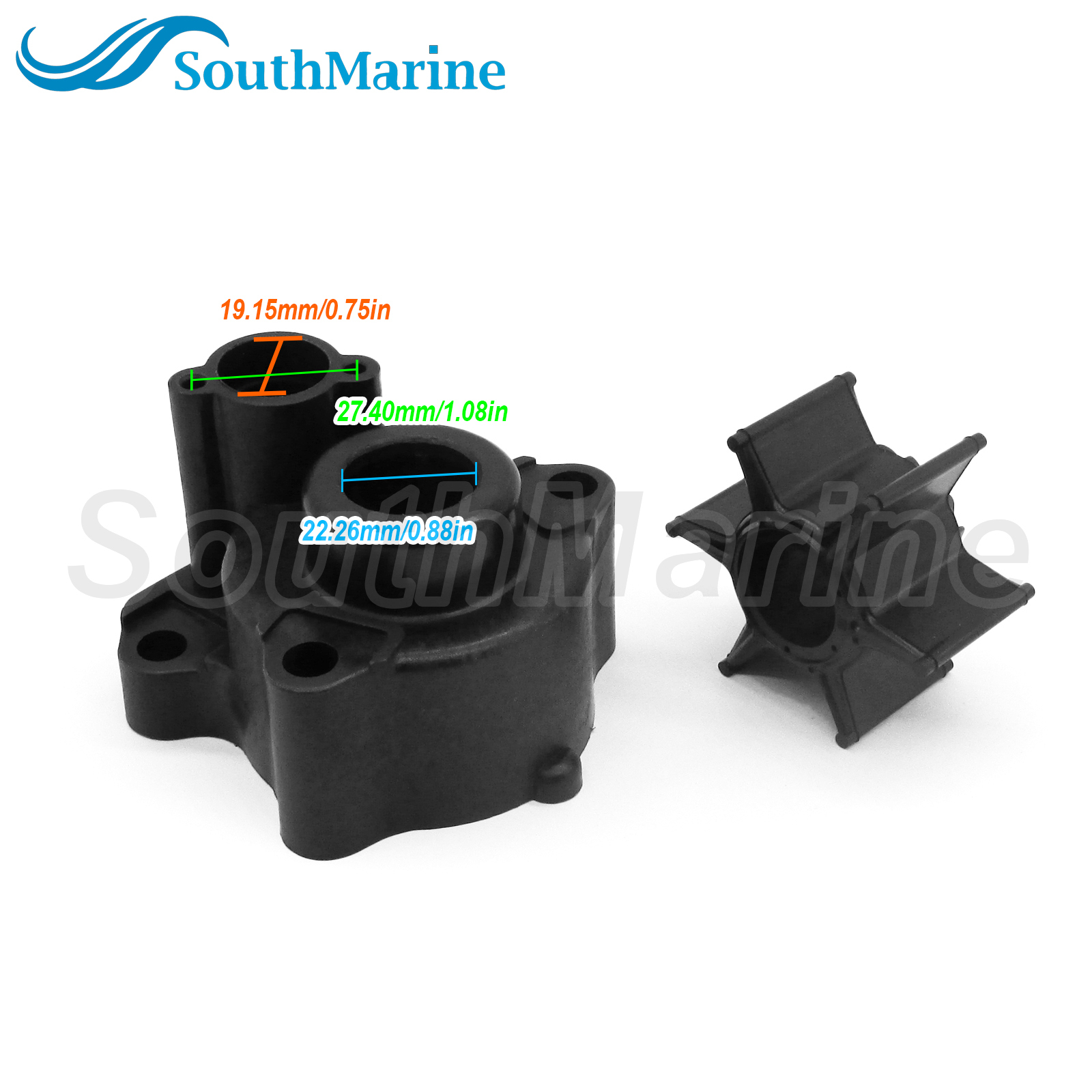 Boat Engine 692-W0078-01 692-W0078-02 692-W0078-A0 Water Pump Repair Kit Without Housing for Yamaha 60HP-90HP Outboard ,for Sierra Marine 18-3370