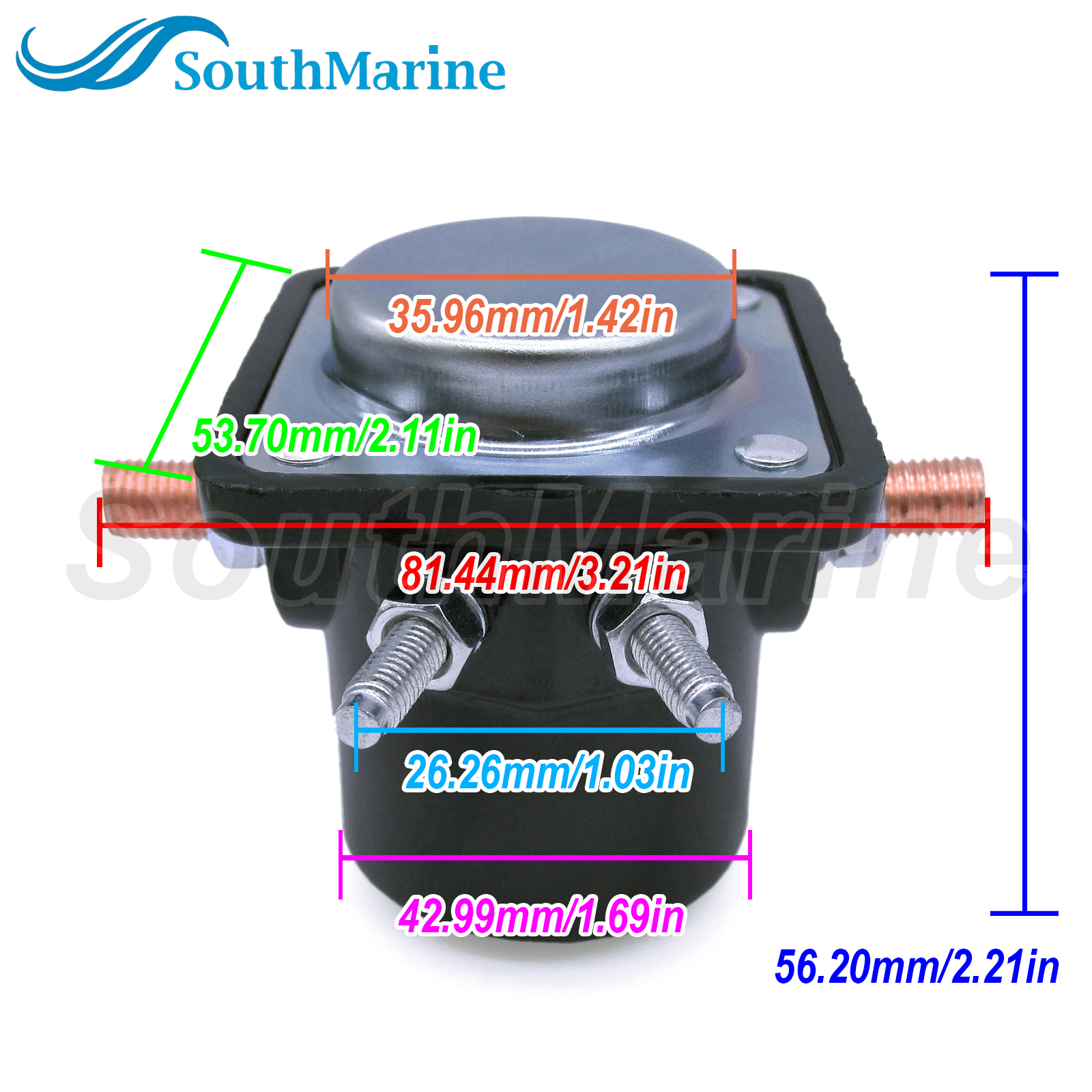 Boat Motor SW661 383622 185808 395419 582708 586180 Starter Solenoid Relay for Evinrude Johnson OMC BRP, 12V 18-5808