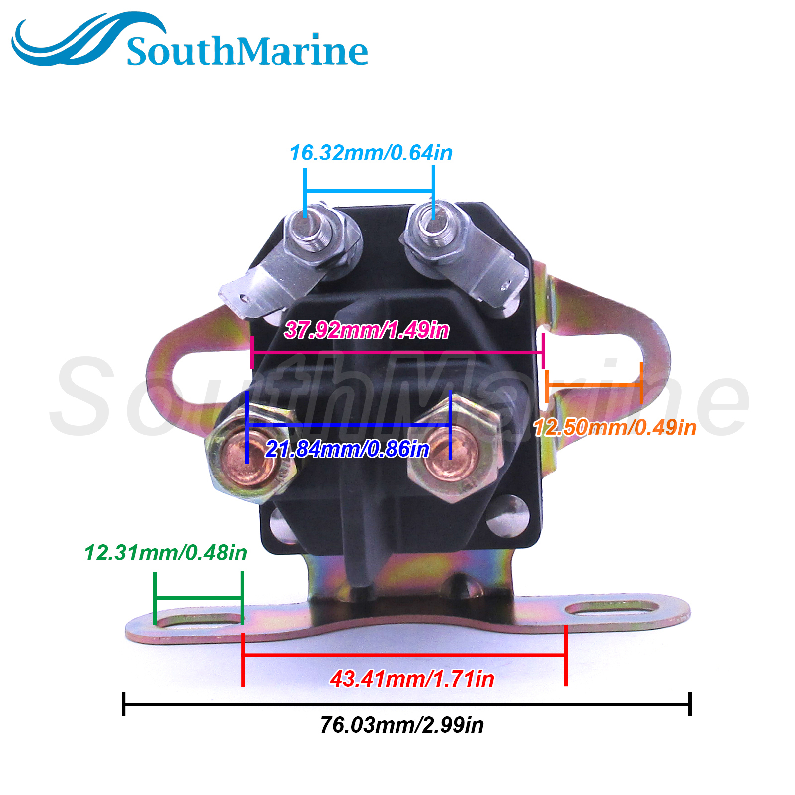 Universal Starter Solenoid Relay 435-435 5410D CG18736100HO AM130365 725-04439A for MTD for Cub Cadet Exmark for John Deere 12V