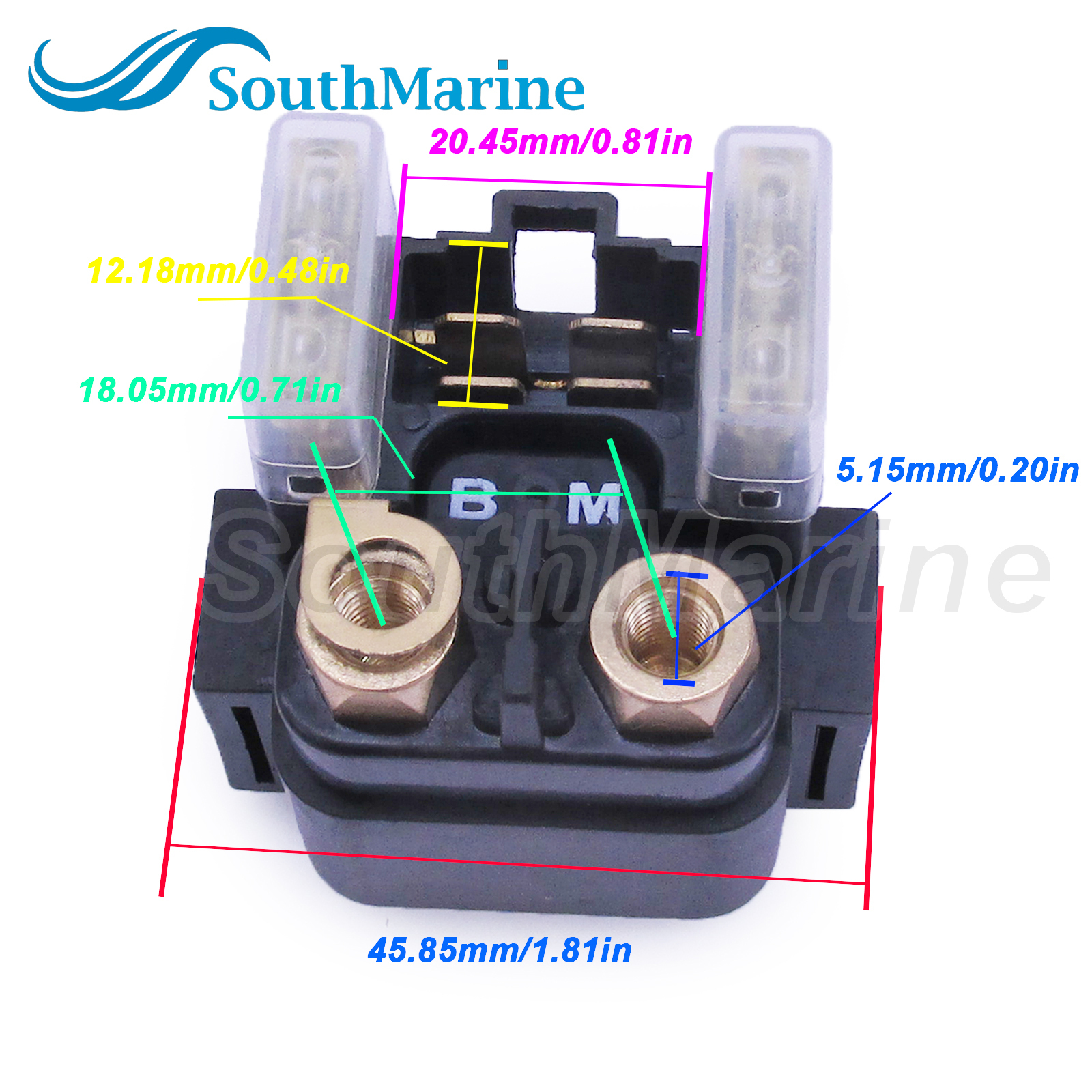 Electrical SMU6067 4XE-81940-00/10/11/12 Starter Solenoid Relay for Yamaha 2000-2009 ATV Big Bear 250 Raptor 660 Wolverine 350